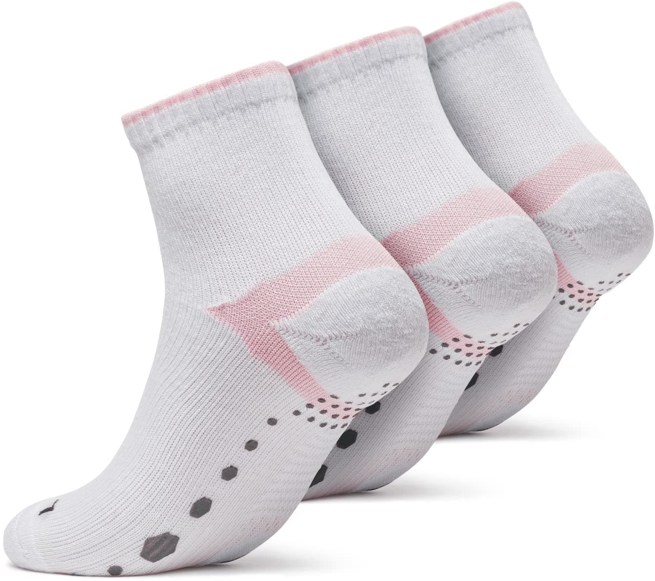 TSLA Men's Athletic Cushioned Comfort No Show/Short Crew Socks, Sport Running Socks with Mesh