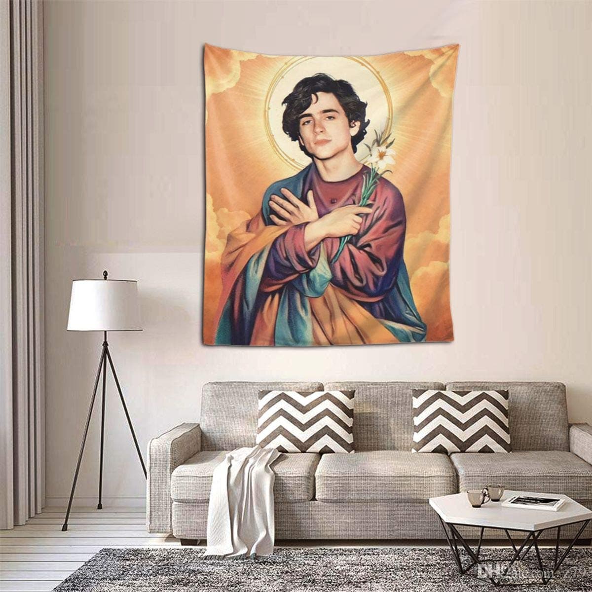 ZEMIOF Timothee Chalamet Tapestry Dorm Decor For Living Room Bedroom 51x60 Inches