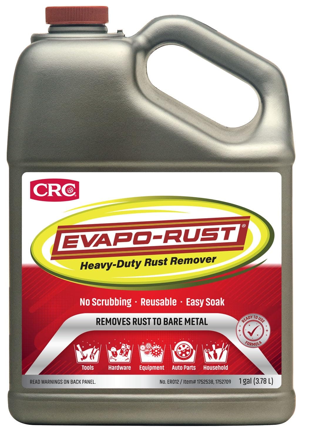 ER012 Super Safe Rust Remover – 128 oz, Non Toxic Rust Remover for Auto Parts, Hardware, Antiques | Rust Removers and Chemicals