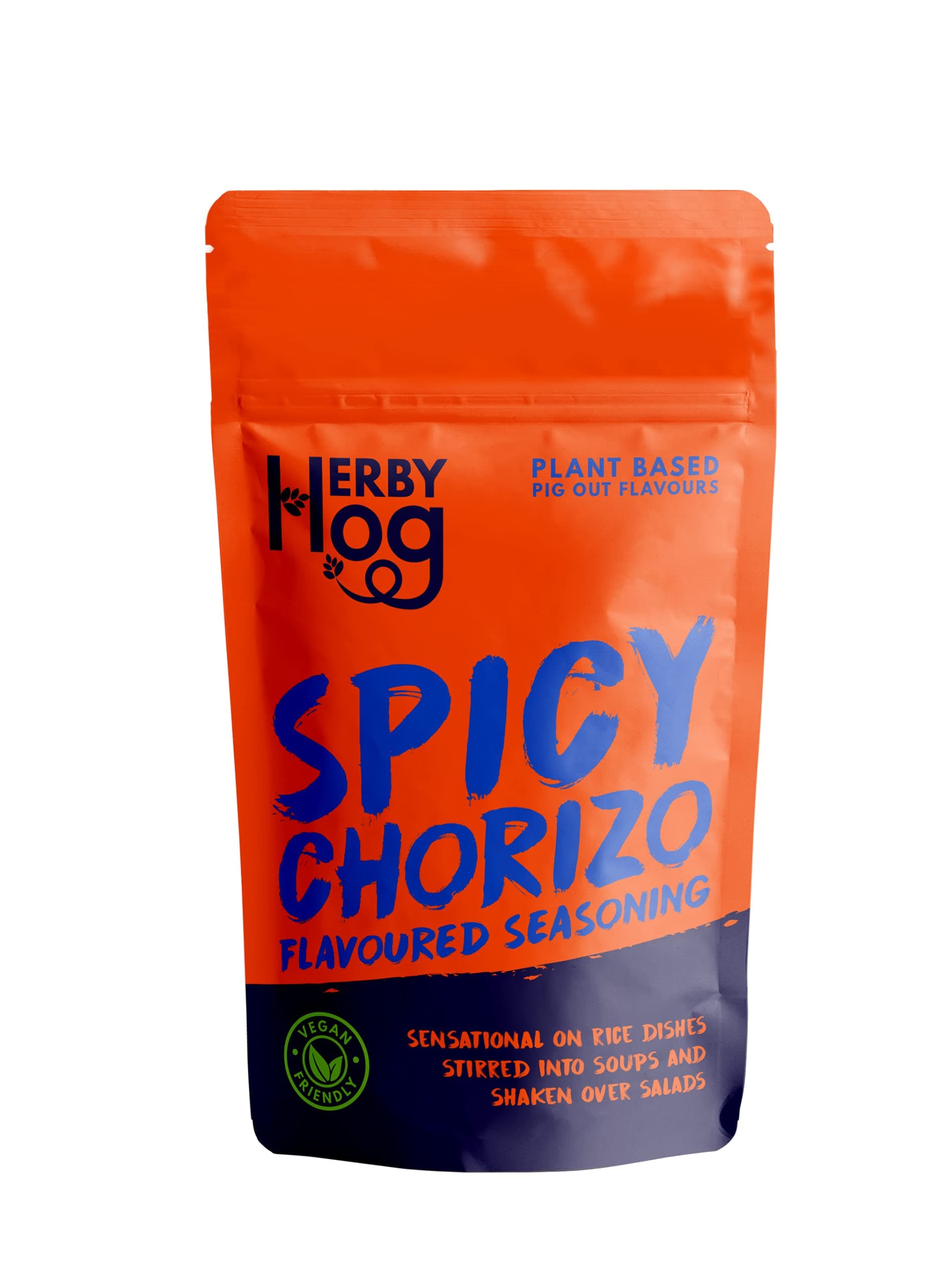 Chorizo Seasoning – Spicy – 60g – Plant Based Vegan Friendly – 12 Servings – Resealable Packet – Made in the UK by Herby Hog