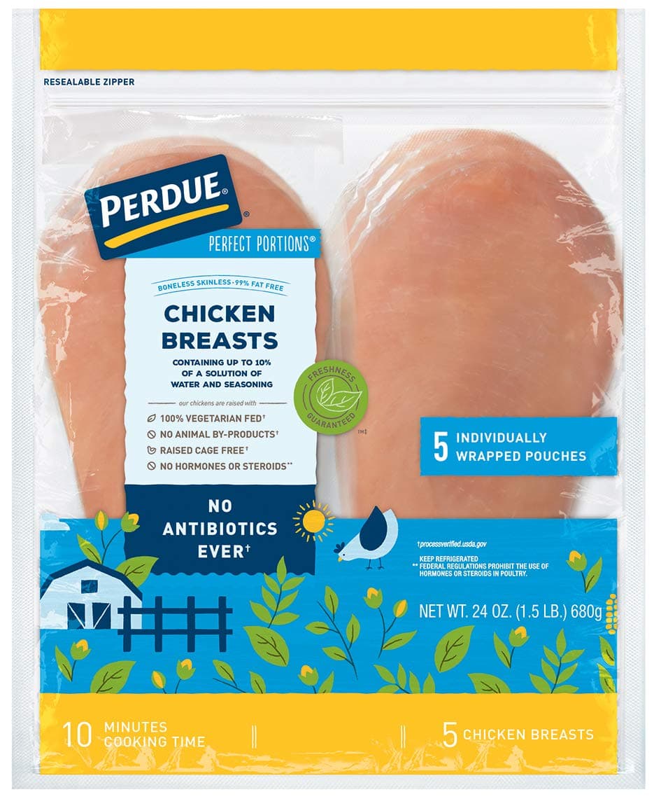 Perfect Portions, Boneless Skinless Chicken Breasts, 1.5 lb