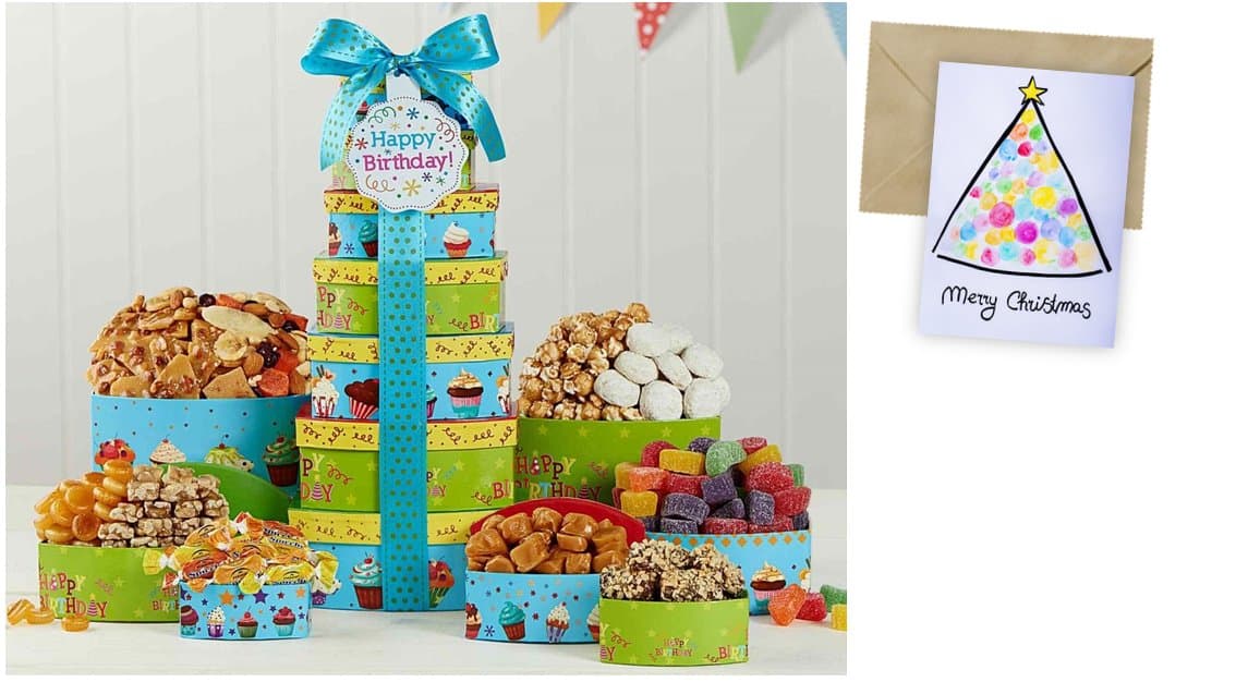 Best Wishes Gift Basket for Birthday and personalized card mailed seperately, CD3239173