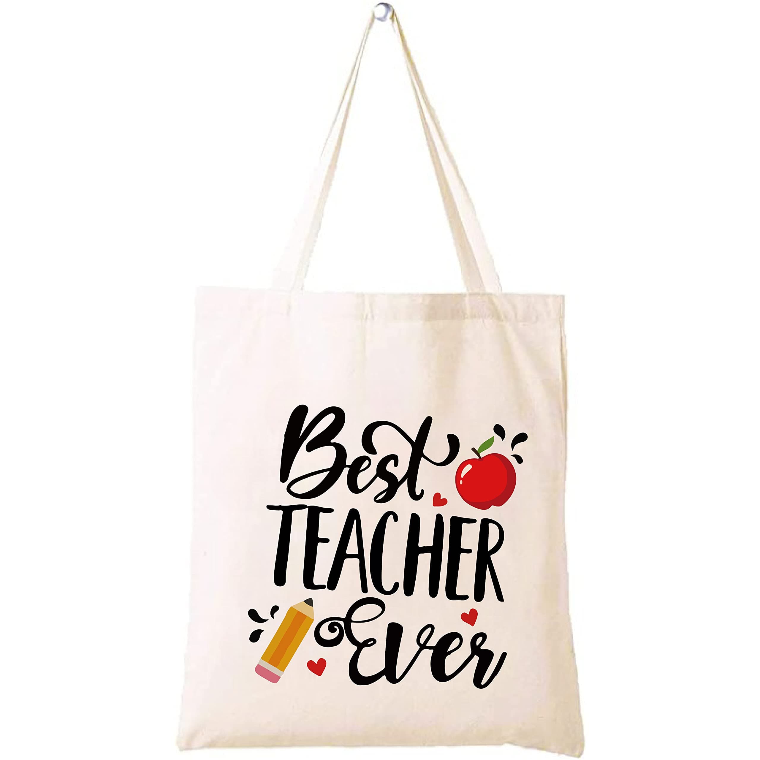 Teacher's day gift Cotton Bag Funny Designs Print - Reusable Canvas Tote Bag - Eco Friendly - Lightweight - Grocery Shopping Bag - Gifts for Teacher - School, Office, Travel