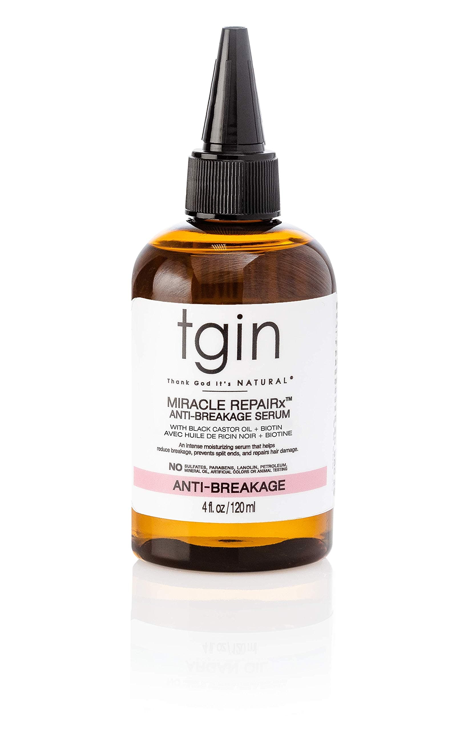 tgin Miracle RepaiRx Anti-Breakage Serum Daily Moisturizer For Hair - Dry Hair - Curly Hair - 4 Oz