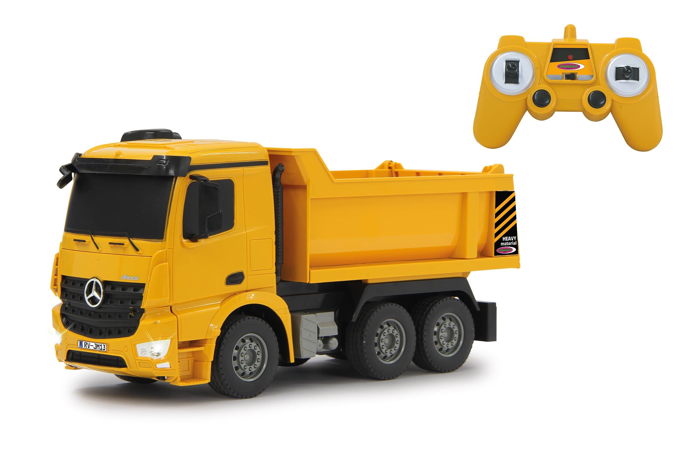 Jamara rC Mercedes-Benz Arocs dump truck 2.4 GHz yellow 1:26