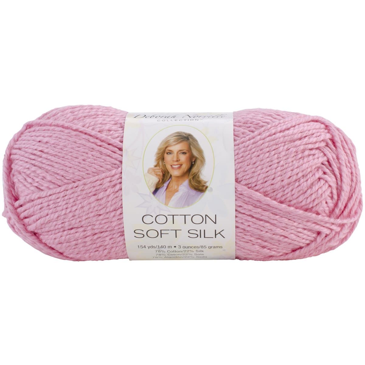 Premier Yarn Deborah Norville Cotton Soft Silk Yarn, Petal Pink,Single