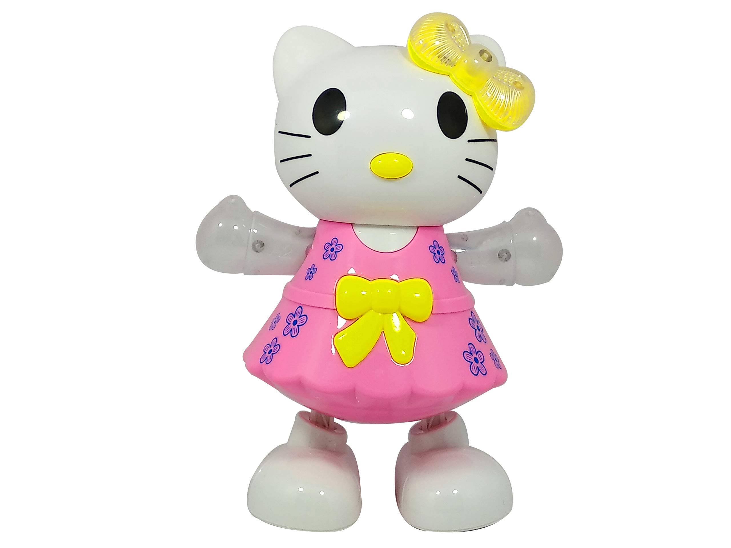 mwt toyz cute dancing toy with reflected 3d lights and wonderful music battery operated (dancing cat)- Multi color