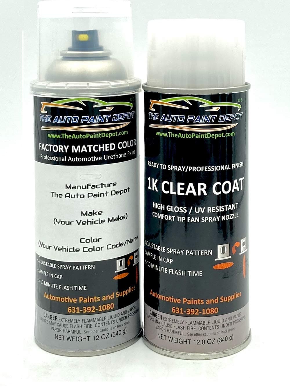 Auto Paint Depot Touch Up Paint for Acura CL, EL, Integra-Solaris Silver Metallic NH536M (All Years) 12oz Aerosol Spray with Clear Coat