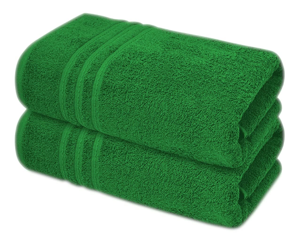 A & B TRADERS 2x Extra Large Jumbo Bath Sheets - Beach Towels 100% Cotton | Huge Size 85 x 200 cm | Pack of 2 (Mint)