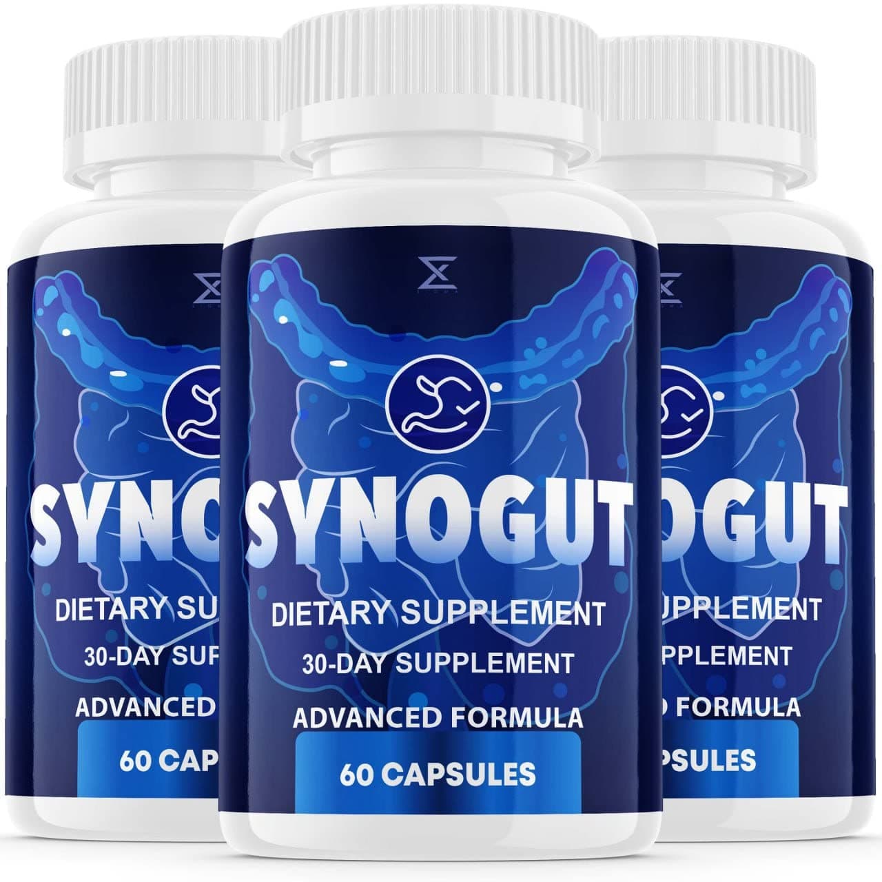 (3 Pack) Synogut Dietary Supplement SynoGut Pills for Gut Health Syno Gut Original Digestive Support Pills (180 Capsules)