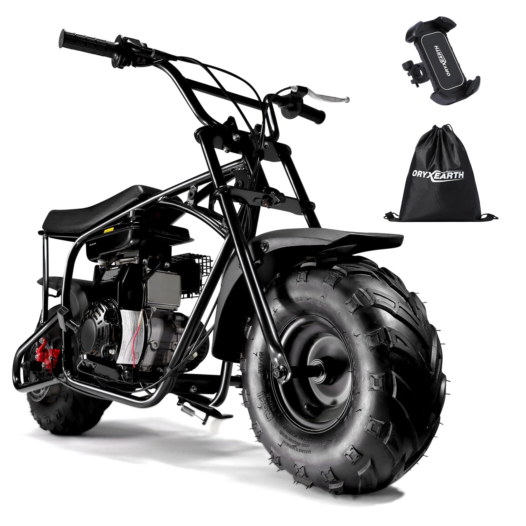 Oryxearth 105CC 4-Stroke Mini Bike, Off Road Gas Powered with Automatic Transmission and Pull Start, Best Gift for Kids