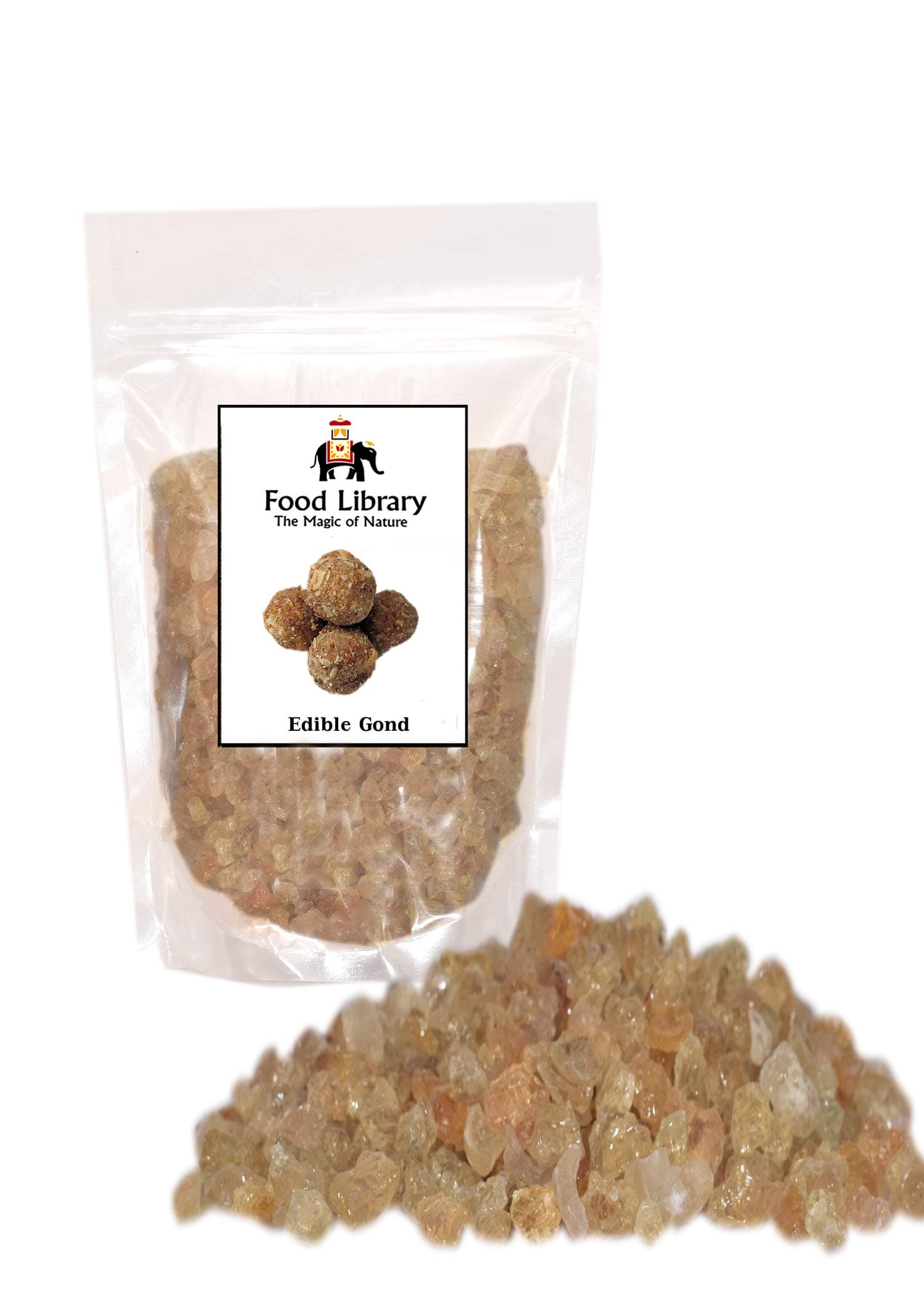 FOOD LIBRARY THE MAGIC OF NATURE Edible Gum/Gond/Gondh,200G