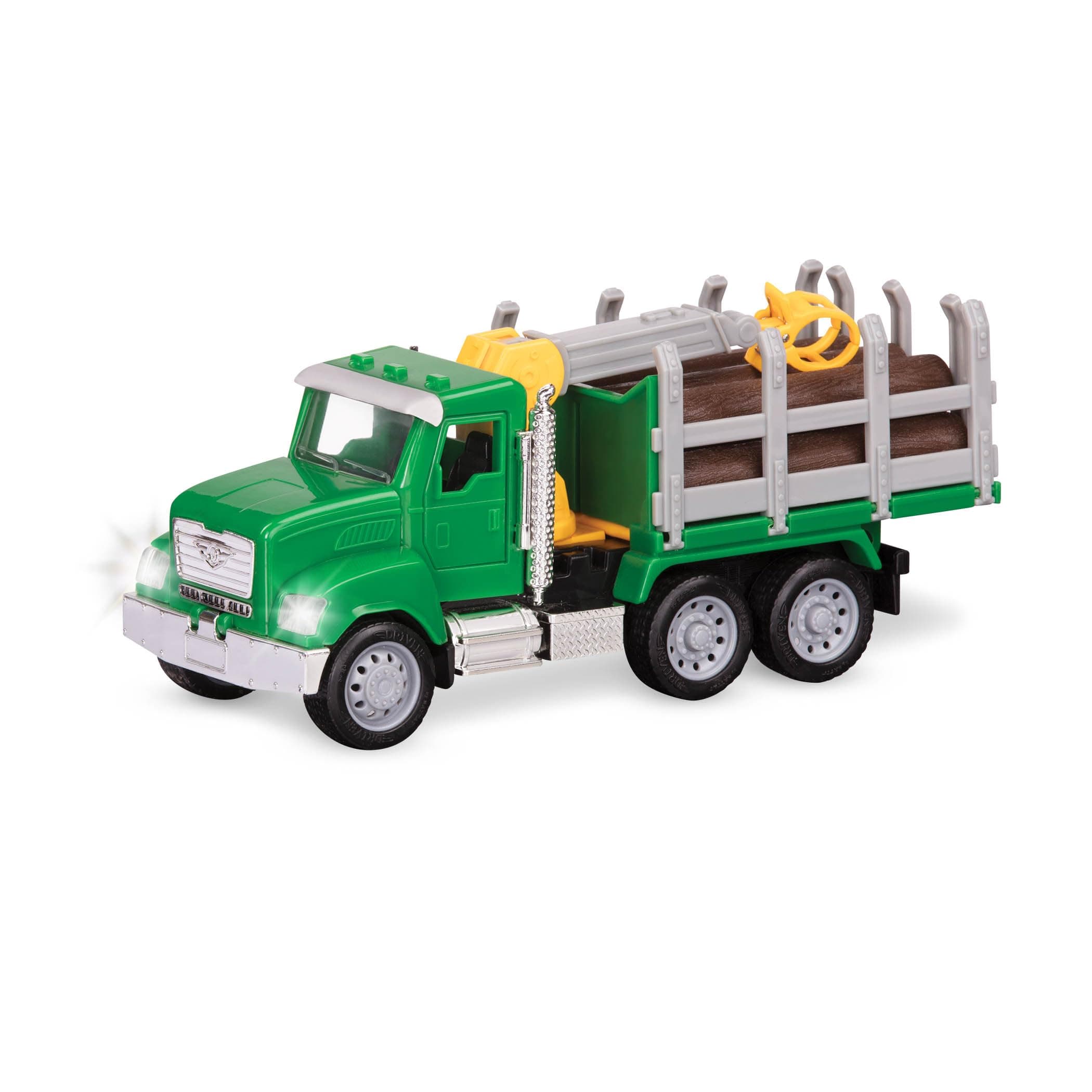 Driven by Battat – 7-Inch Construction Truck Toy with Lights & Sounds, Movable Parts, Vehicle for Boys & Girls, Durable Design, Realistic Details, 3+ Years Toy for Kids