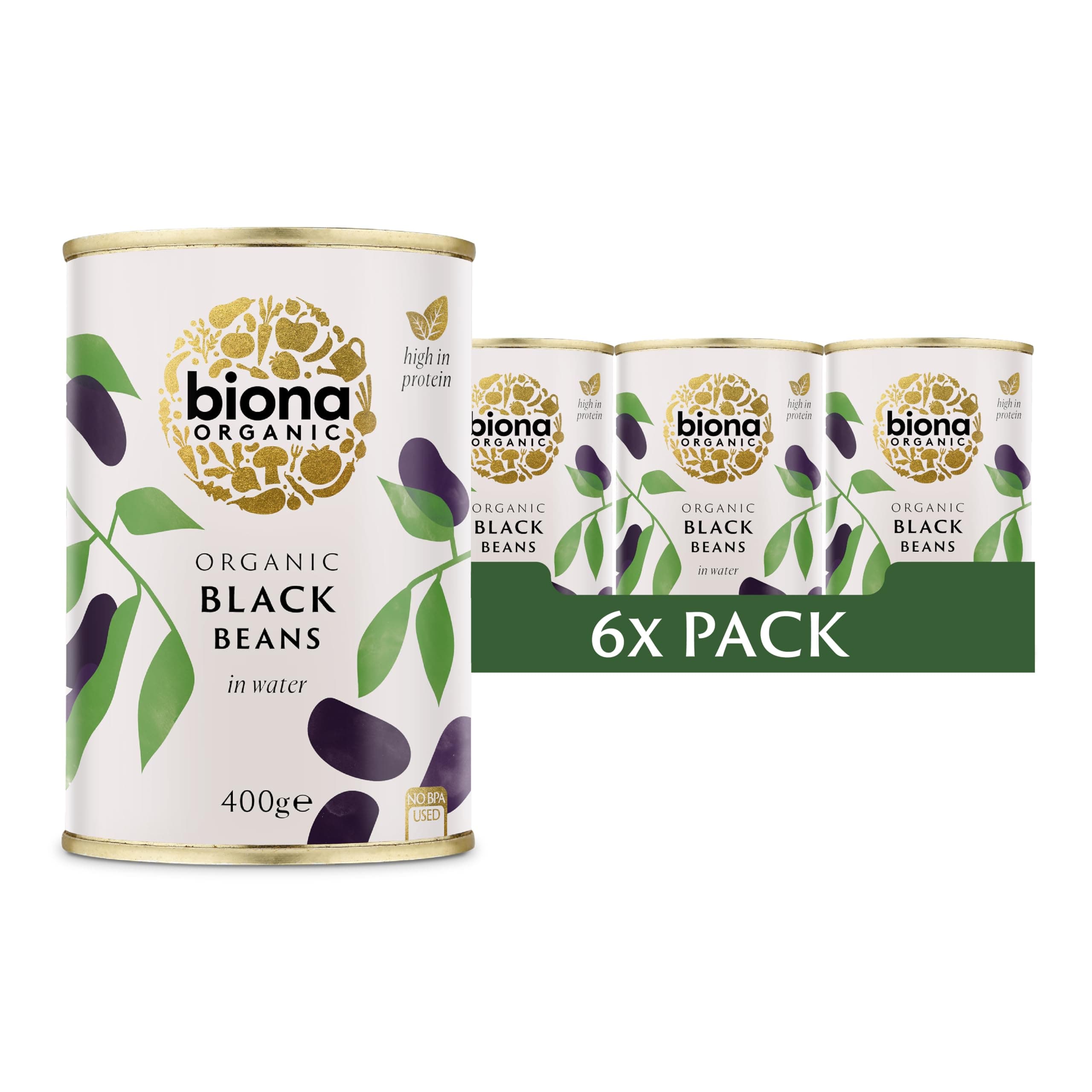 Biona Organic Black Beans, 400g