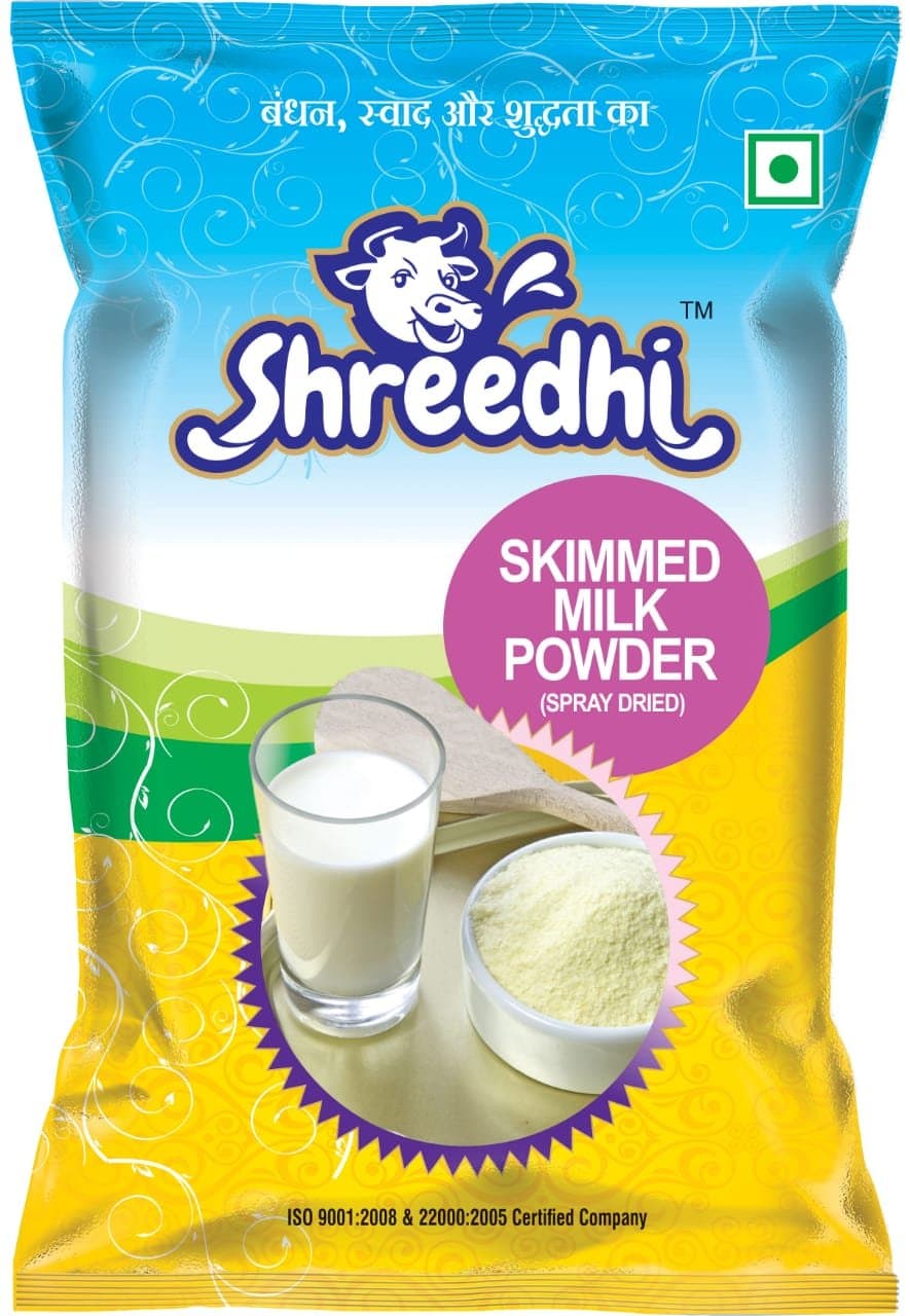 Shreedhi 100% Vegetarian Spray Dried Skimmed Milk Powder (1 Kg)