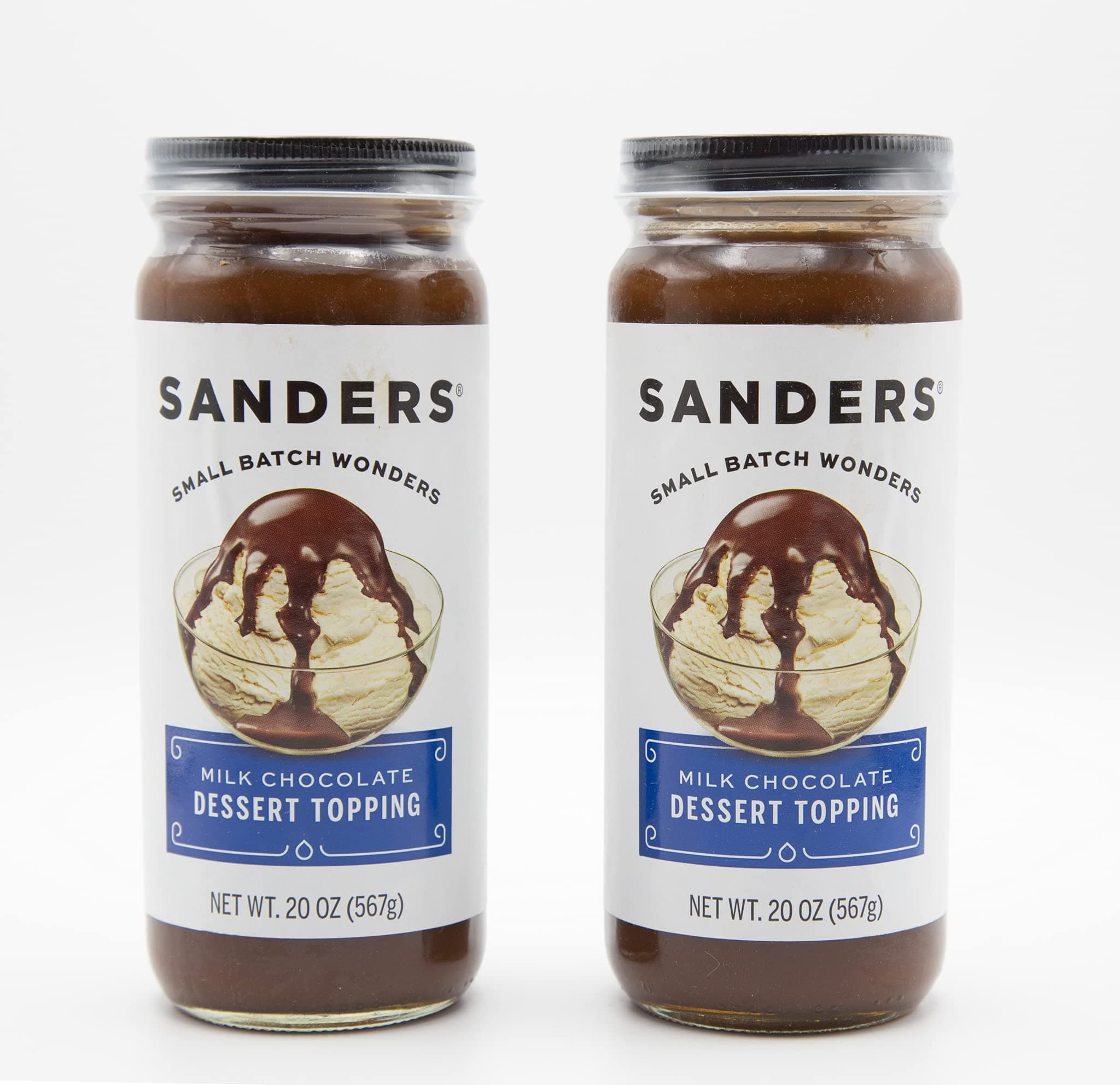 Sanders Milk Chocolate Hot Fudge Topping 20 oz (Pack of 2)
