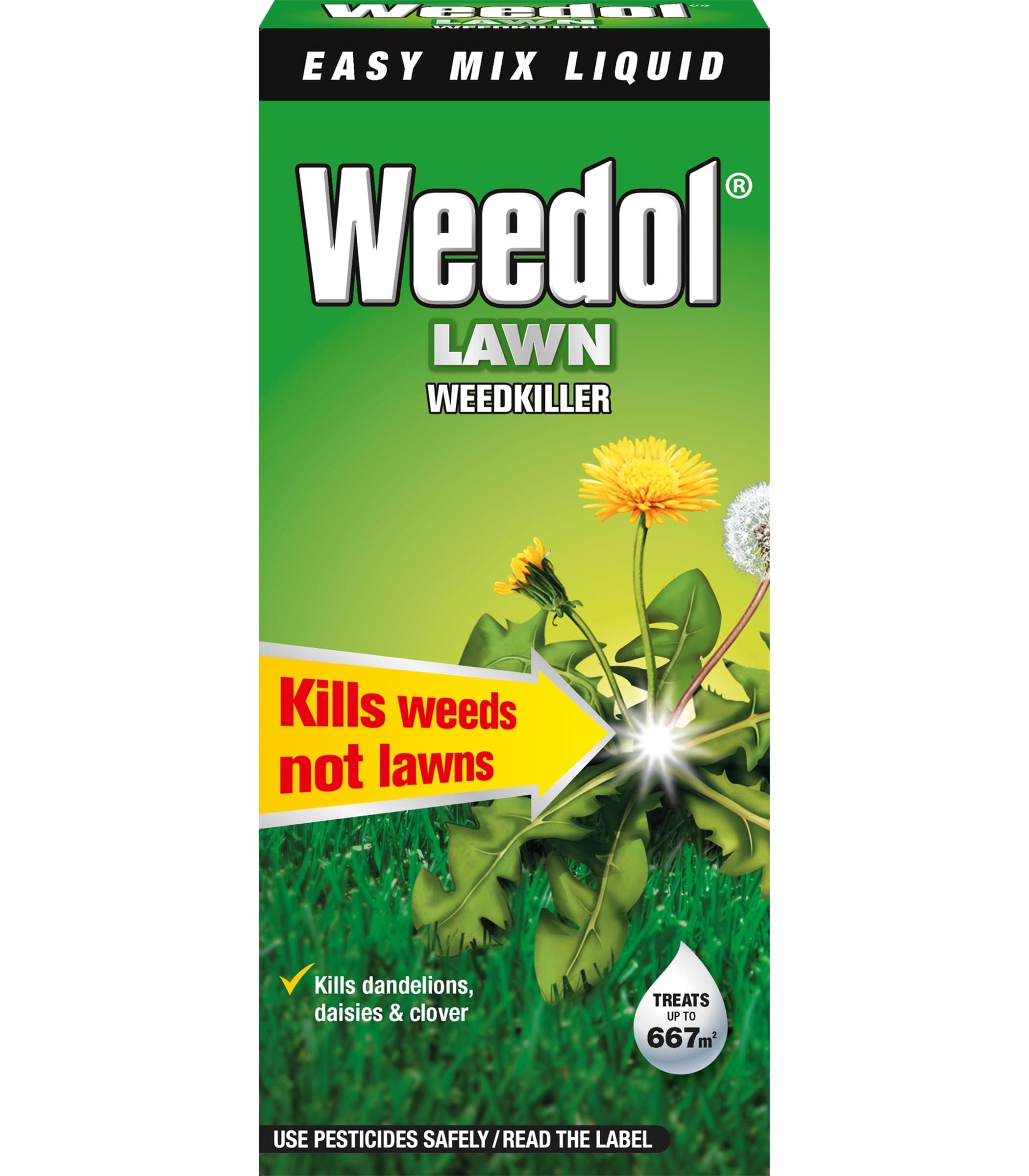 Weedol Lawn Weedkiller Easy Mix Liquid Concentrate 1L