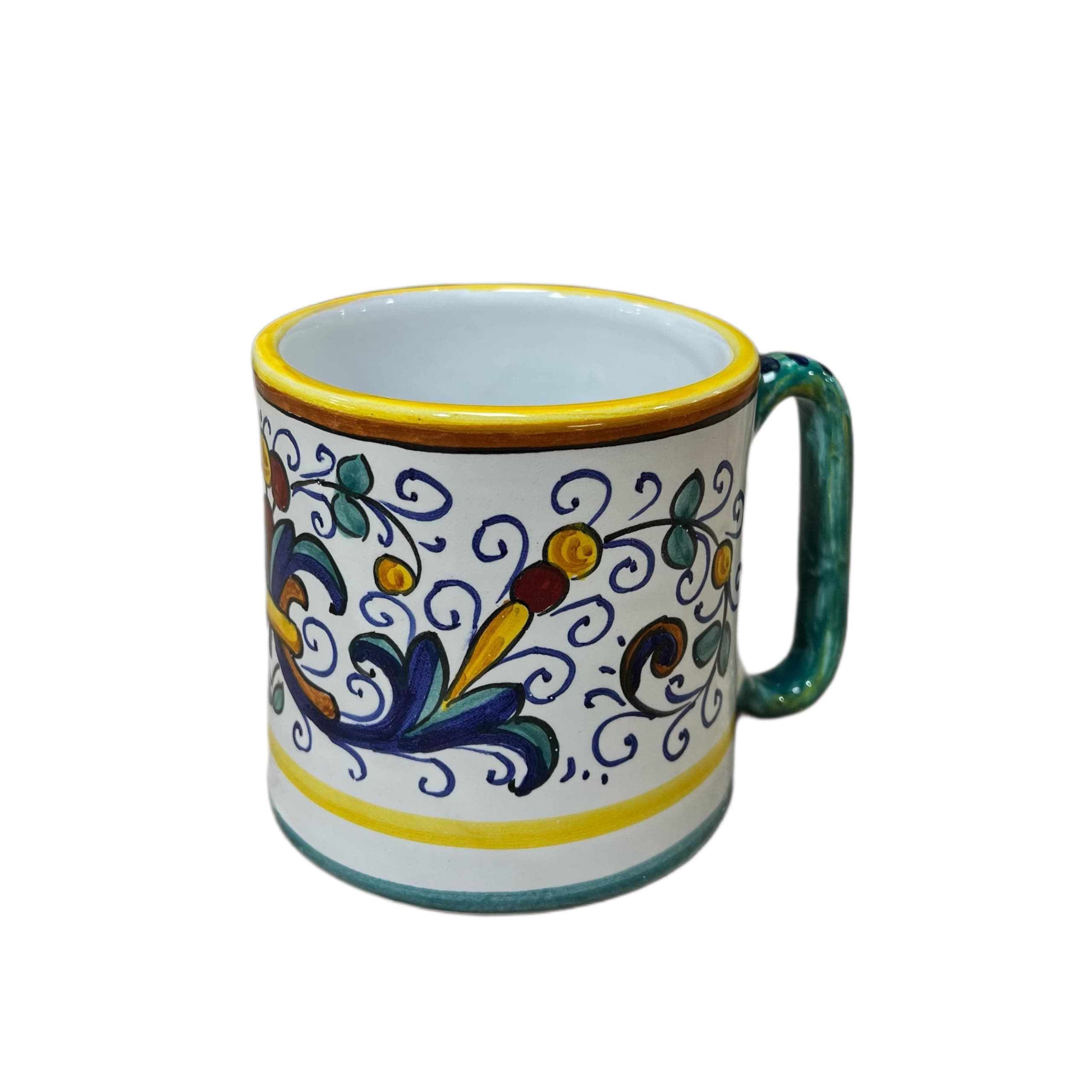 Arte D'Italia Imports Hand Painted Ricco Mug - Handmade in Deruta