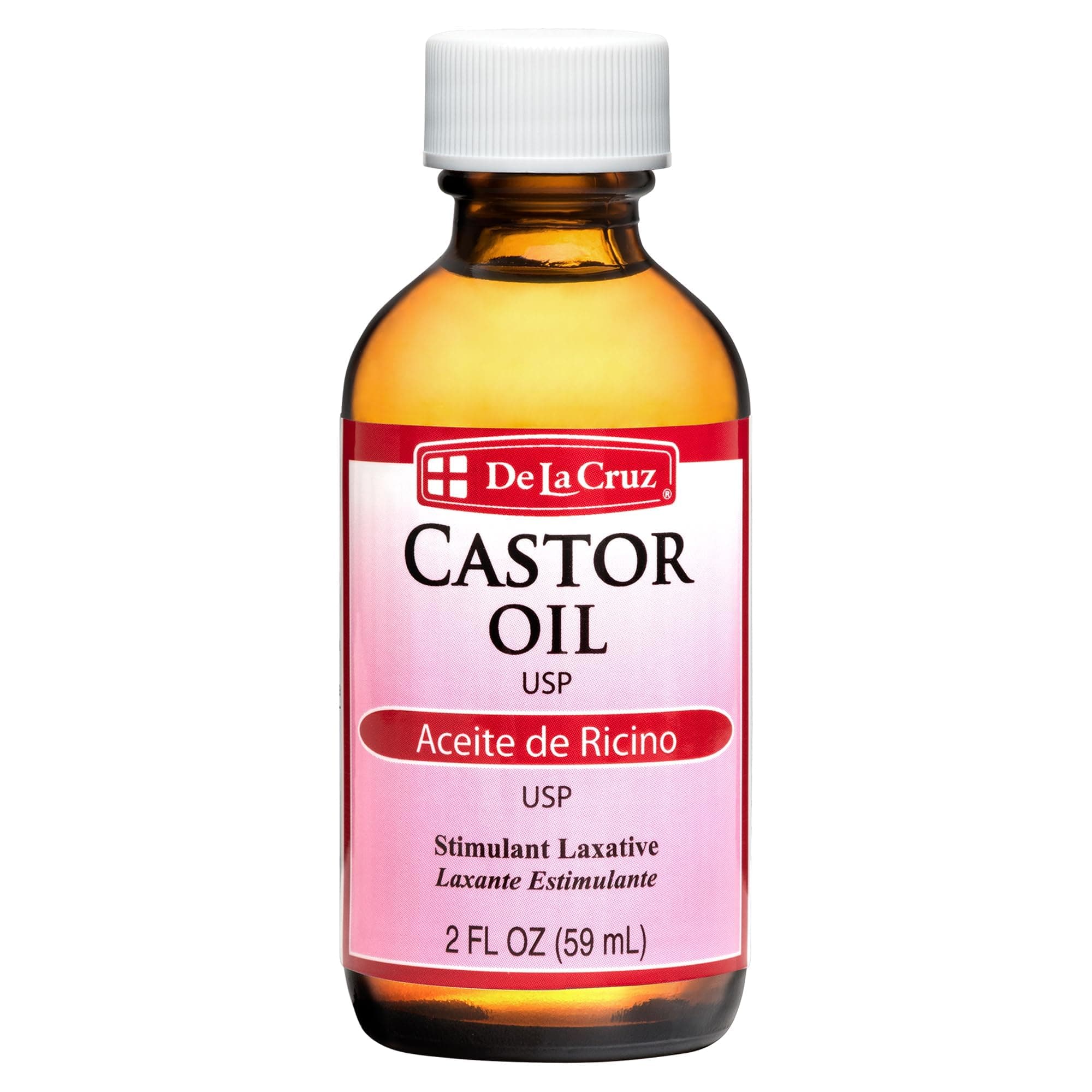 Castor Oil - 100% Pure Castor Oil for Hair, Skin, Eyelashes, and Eyebrows, Glass Bottle - USP Grade, 2 FL OZ
