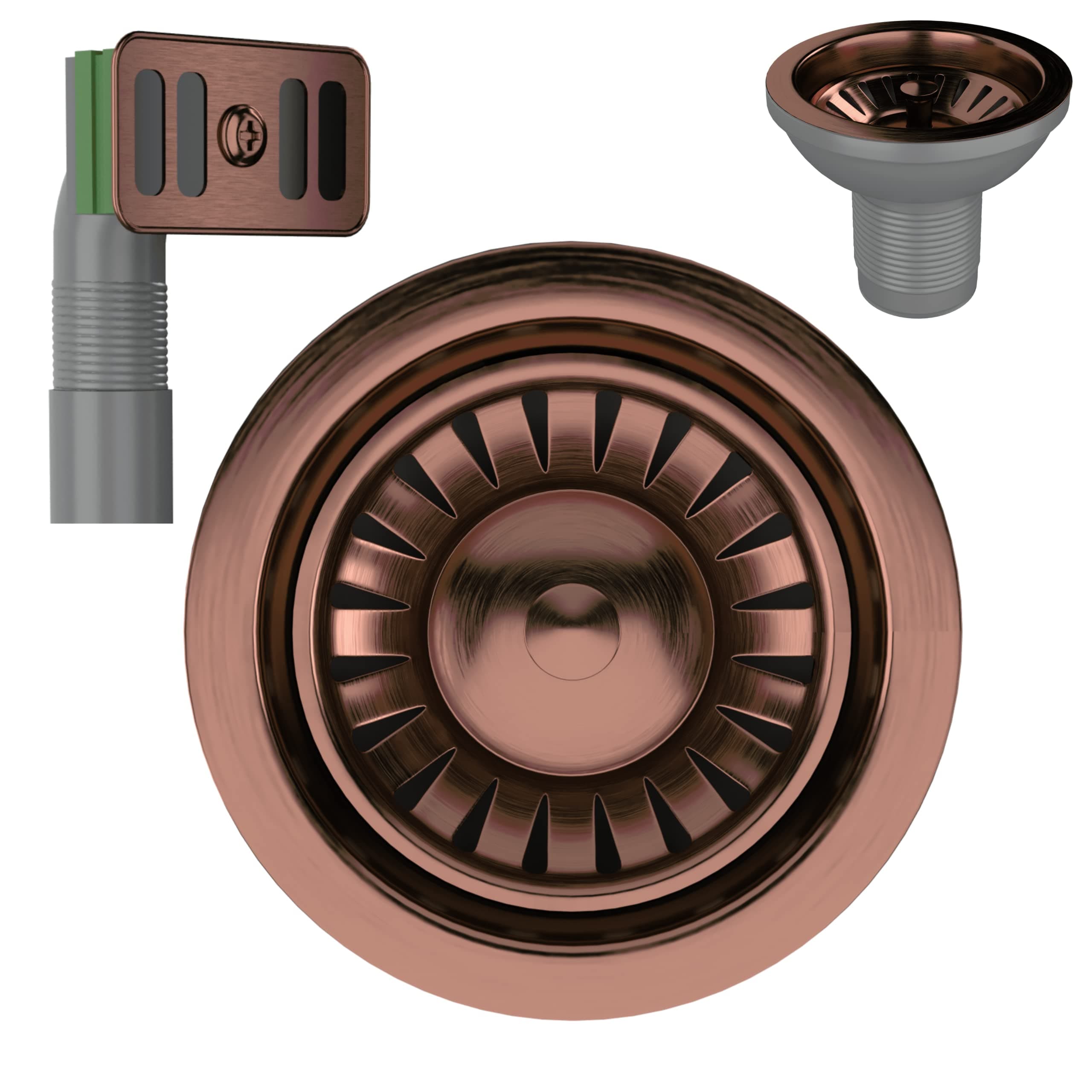 Sink Strainer (with Overflow, Satin Gold)