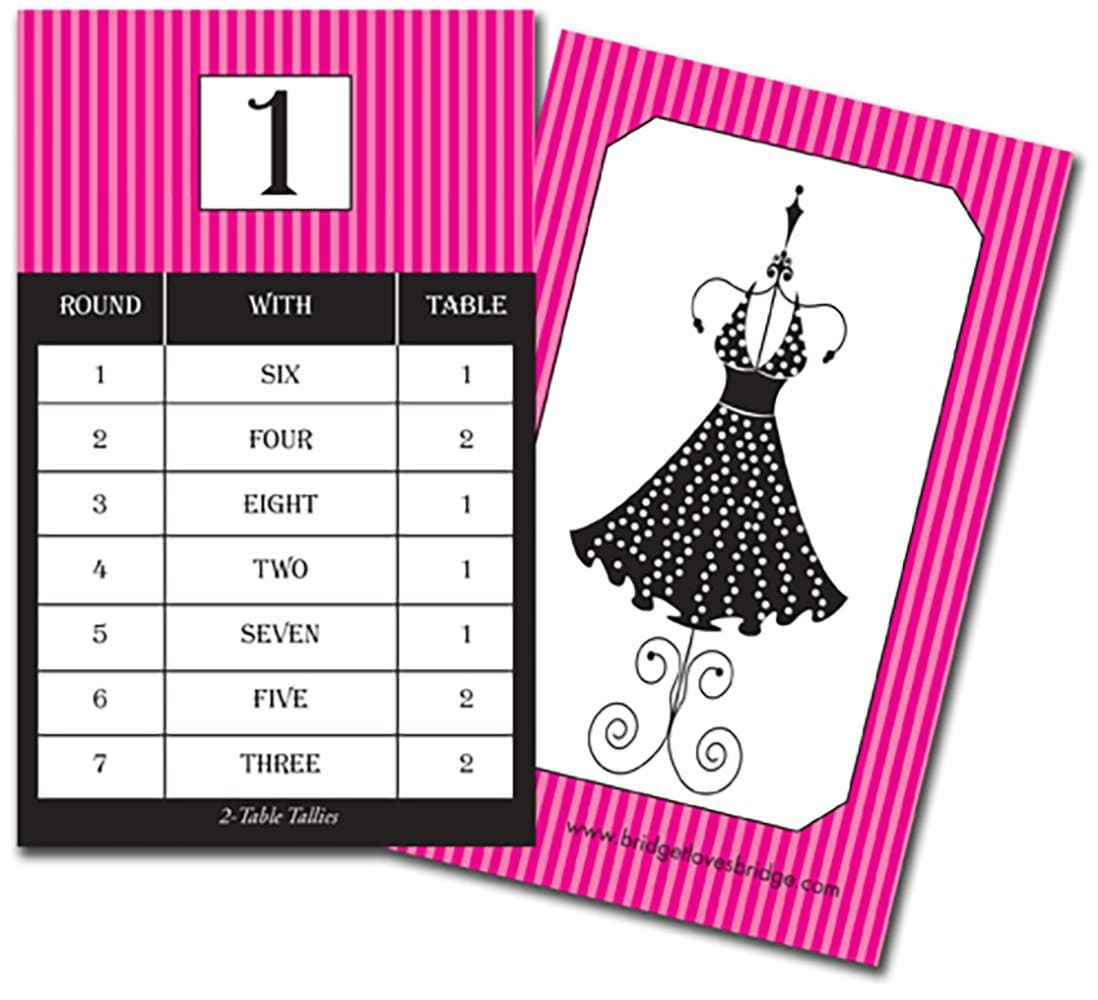 New: Signature 2-Table Reusable Bridge Tallies