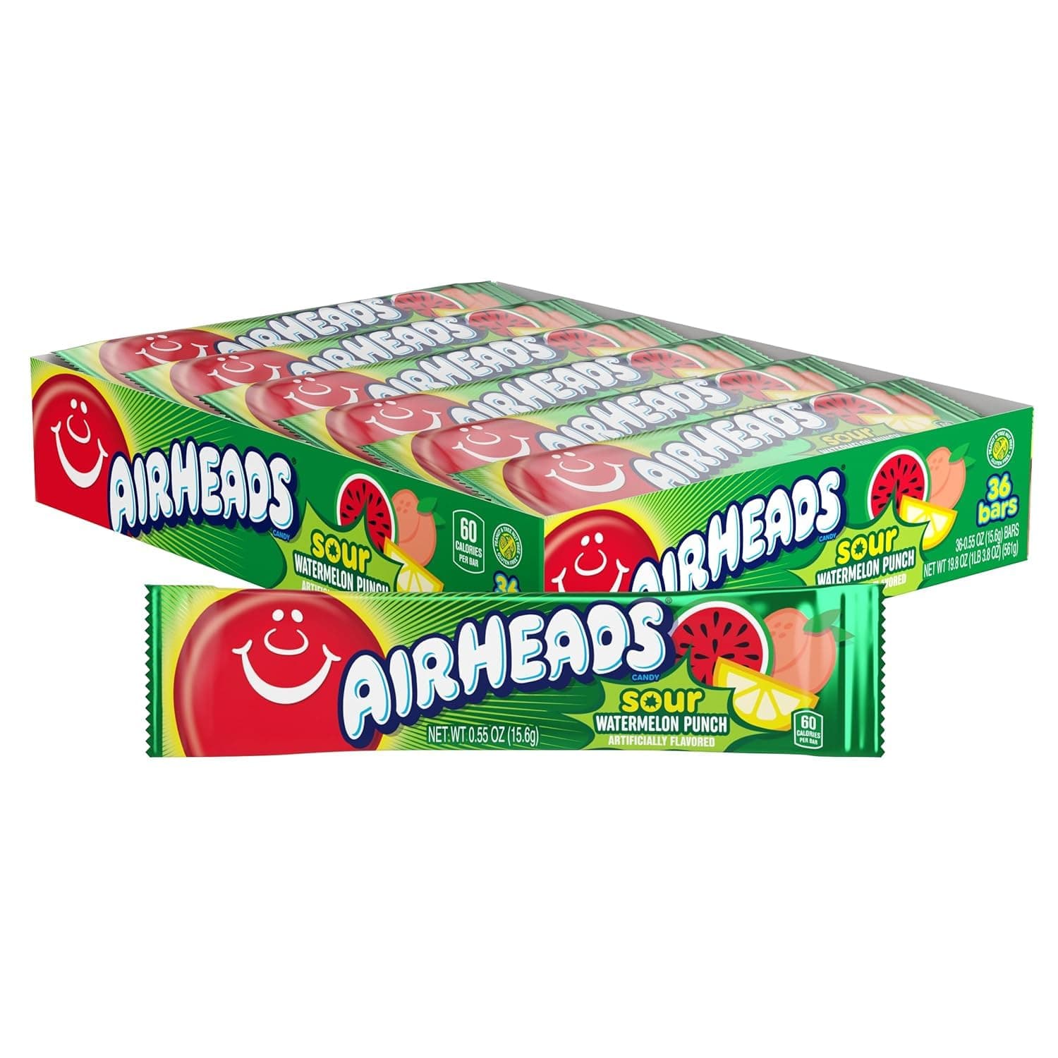 Sour Candy Bars, Sour Watermelon Punch Flavour, Bulk, Concessions, Parties, 36 Bars