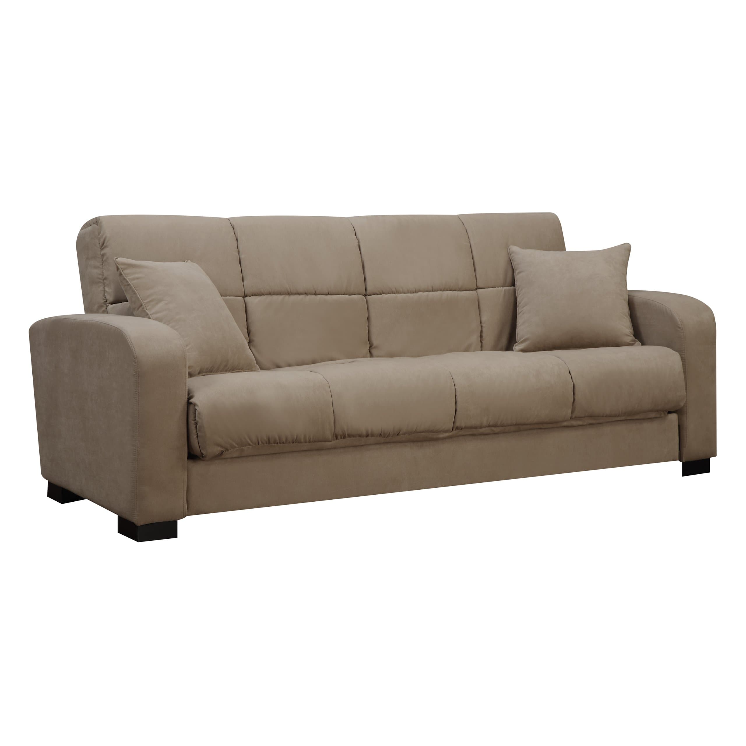 Handy Living Damen Microfiber Convert-a-Couch, Mocha