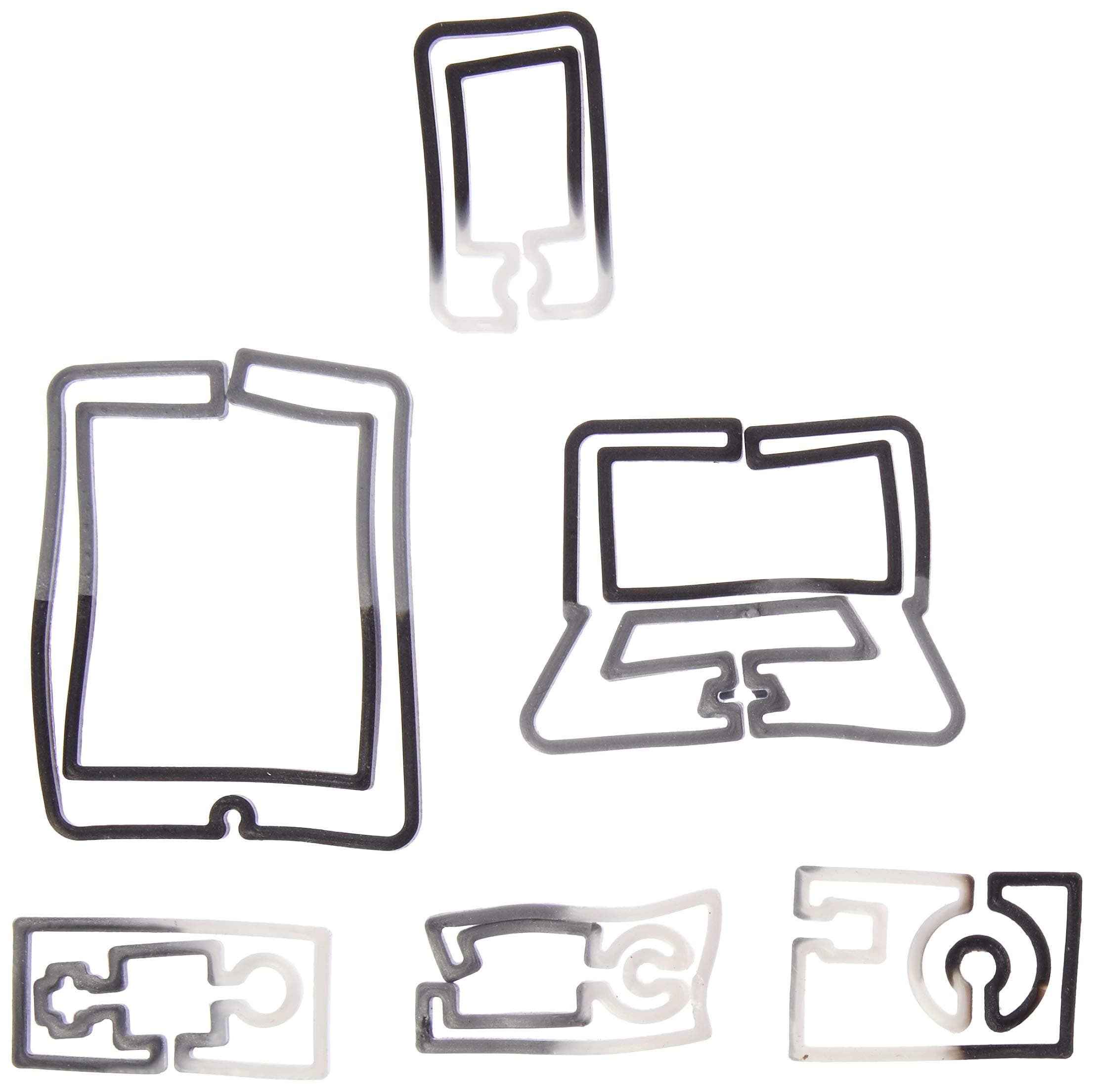 Stretchy Shapes Gadgets Tie Dyed Colors Rubber Bands 24 Pack