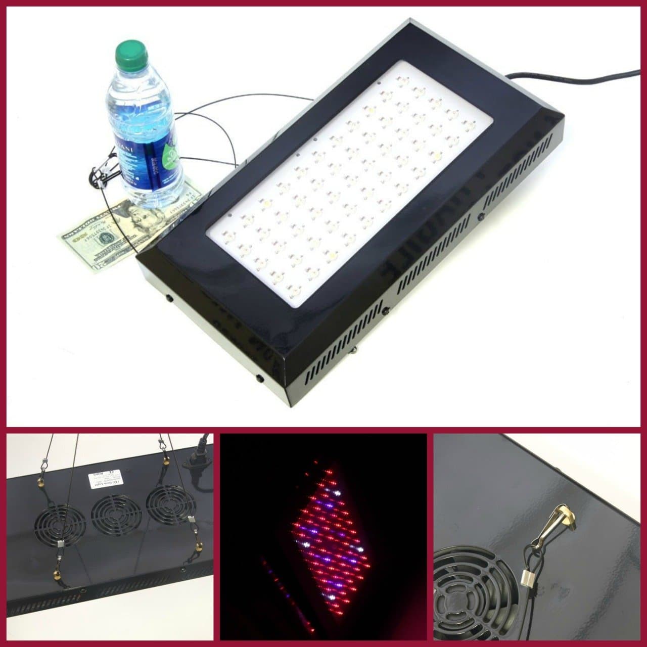 Neutron Star Labs LED Grow Lamp 165 Watt Hanging Light Panel For Max Plant Germinating, Flowering and Budding