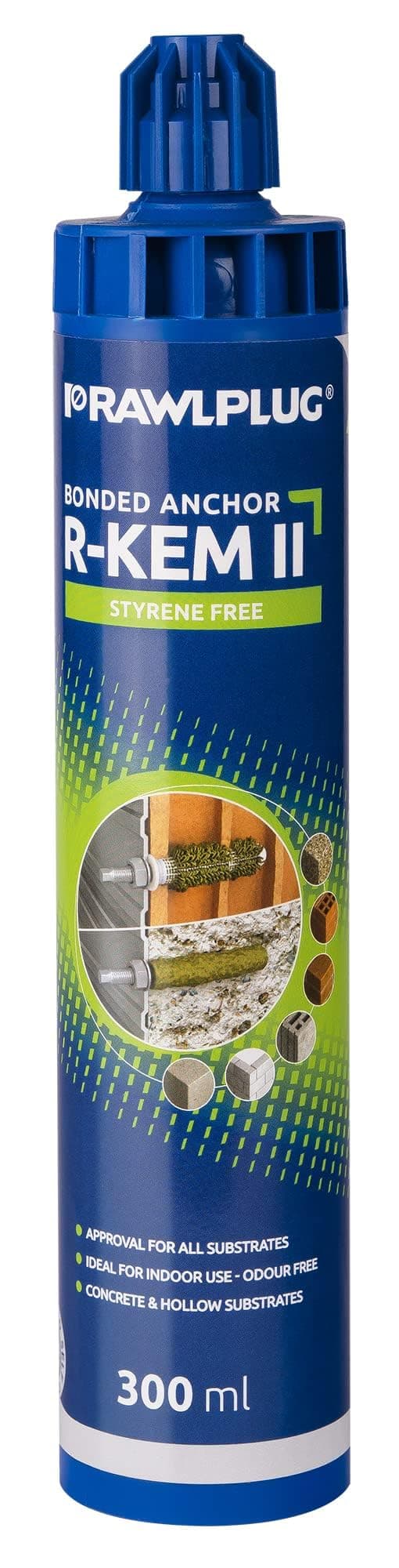 Rawlplug R-KEM-II-300 Resin R-KEM-II Styrene Free 300 ml