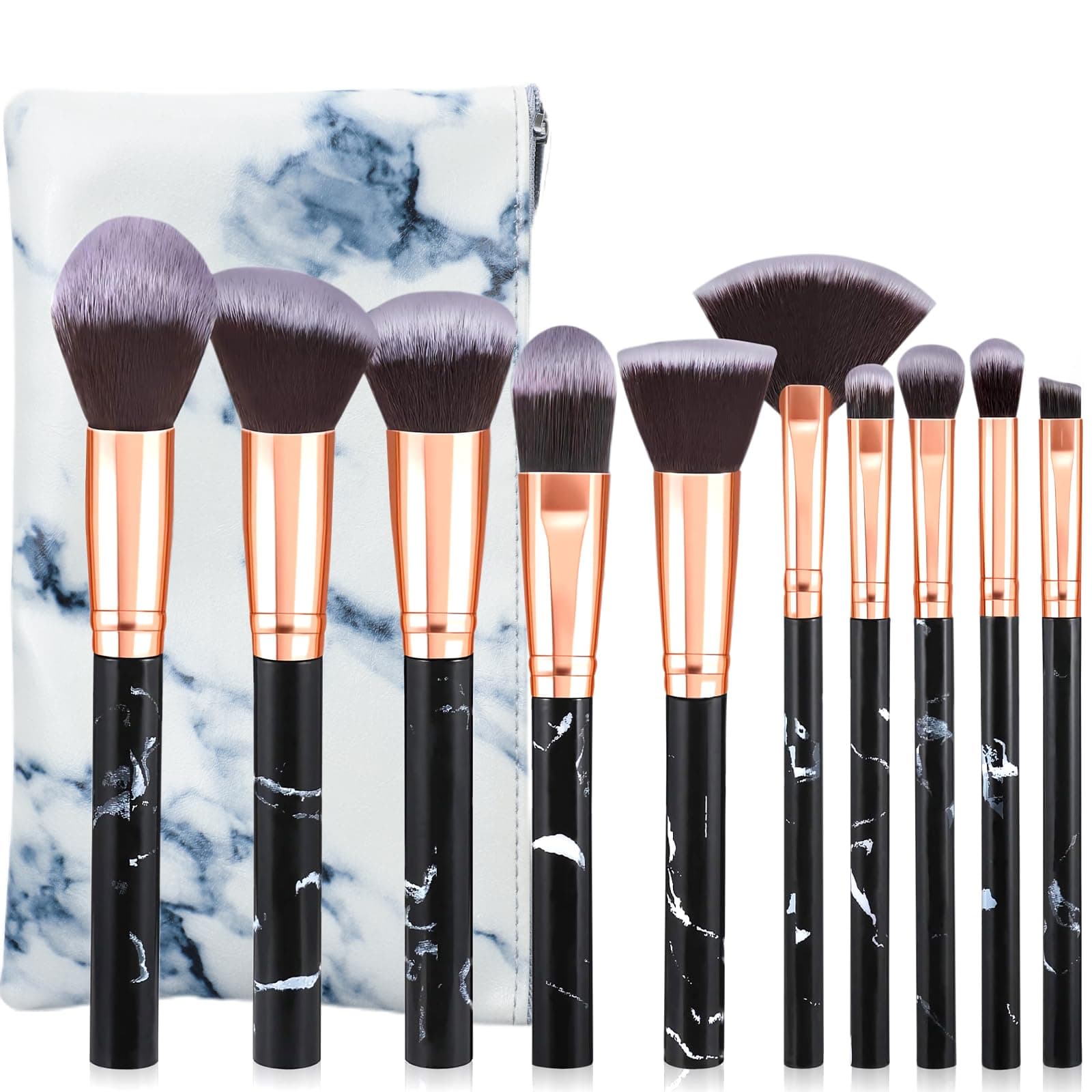 10 pcs makeup brushes with bag