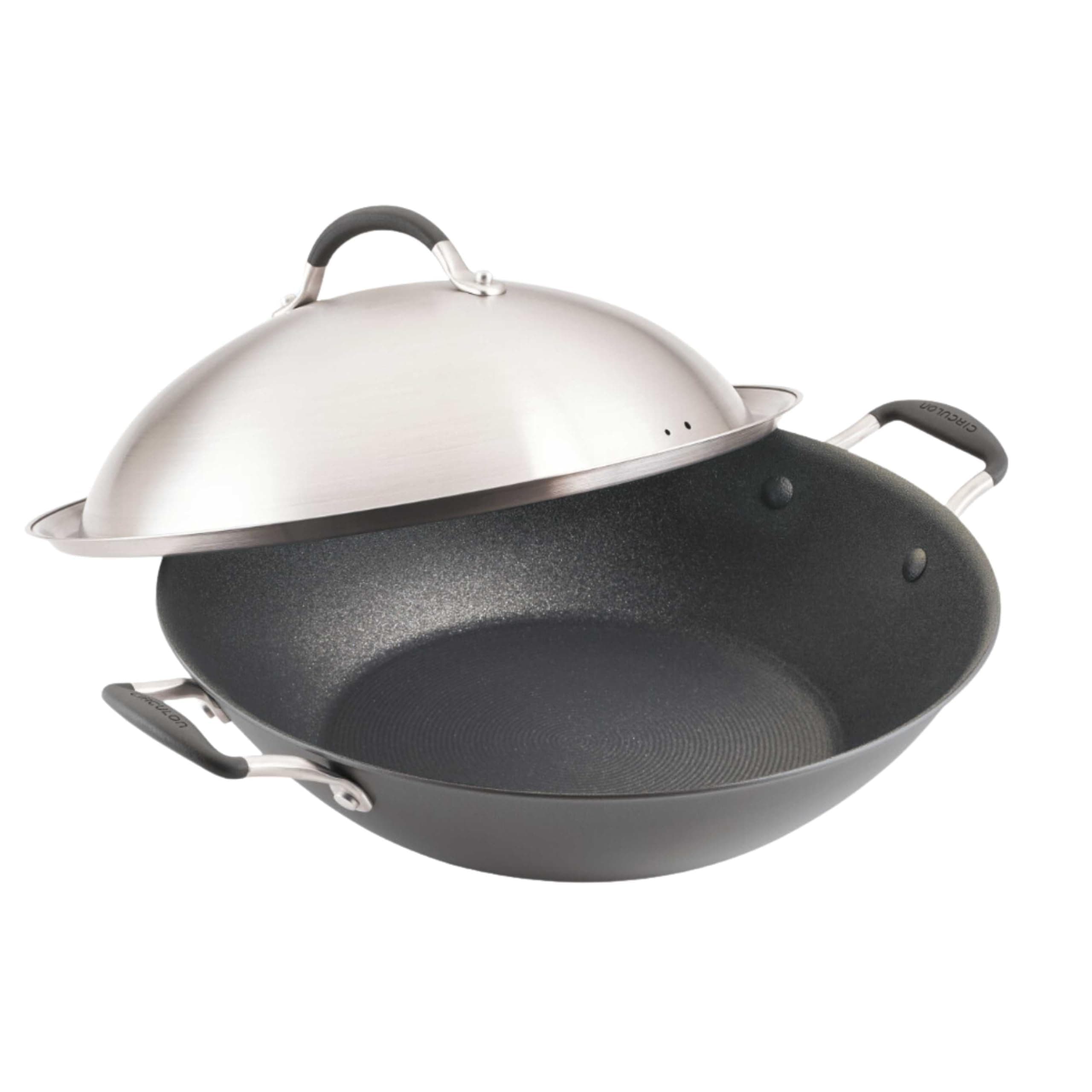 Circulon A1 Series with ScratchDefense Technology Nonstick Induction Wok with Lid, 14 Inch, Graphite
