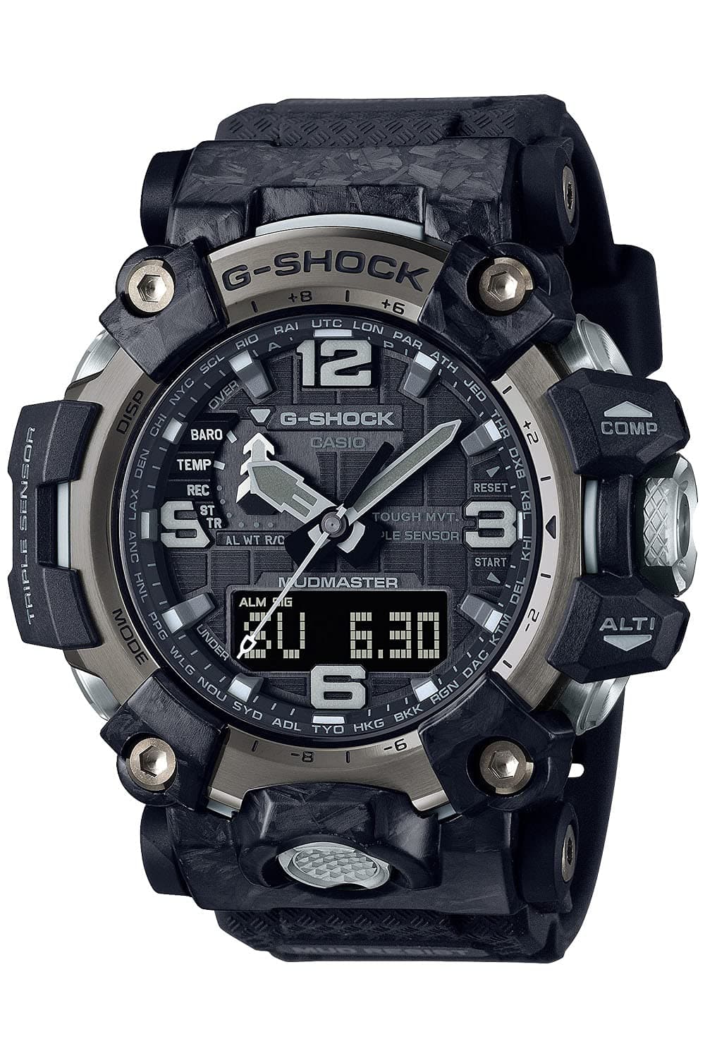Casio G-SHOCK Mudmaster Radio Solar GWG-2000 Series Watch, Black, 1 piece