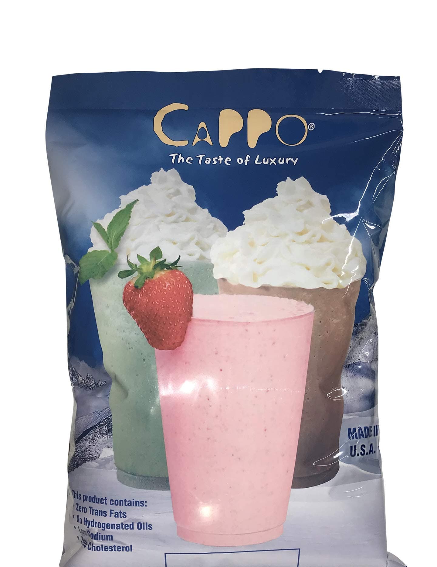 Cappo Drinks - TOFFEE COFFEE POWDER MIX 4.5 LB BAG - Delicious Smoothie, quality Frappe, Frappuccino, ice blended beverages