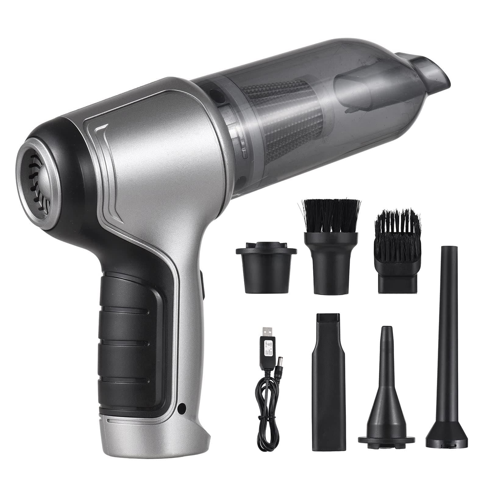 Portable Cordless Car Vacuum Cleaner 19000Pa Portable Vacuum Cleaner Handheld Car Vacuum Cleaner With 2000W Strong Suction USB Charge for Cleaning Pet Hair,Home,Office,Car