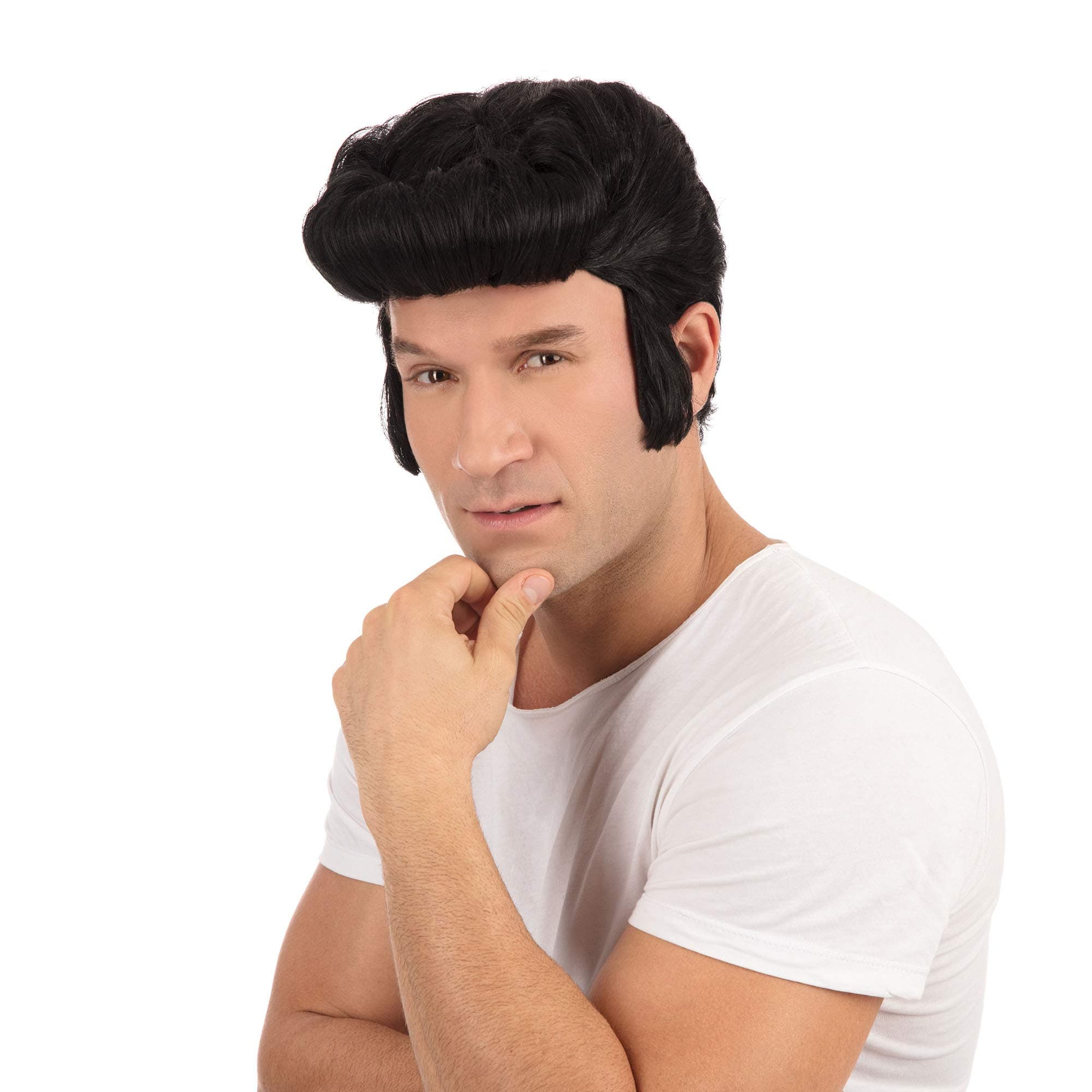 Bristol Novelty BW686 Greaser Wig, Black, One Size, Boxed World Book Day Halloween Halloween