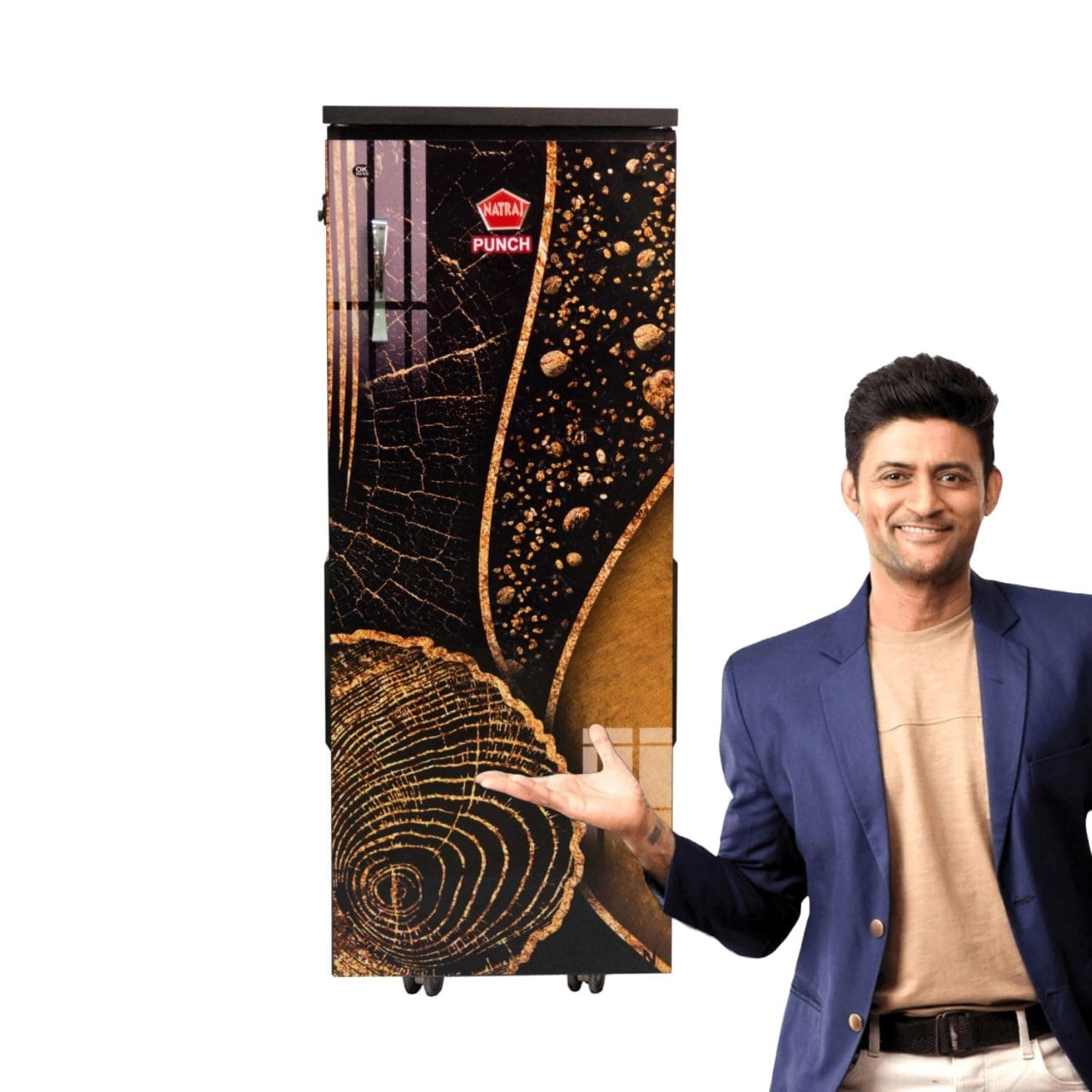 NATRAJ Punch Fully Automatic Domestic Flourmill Atta Chakki - Retains Nutrients High Capacity - 7 Sieves,1 HP Motor 7-10 Kg/Hr Grinding Capacity Aata Maker - Brown Stainless Steel