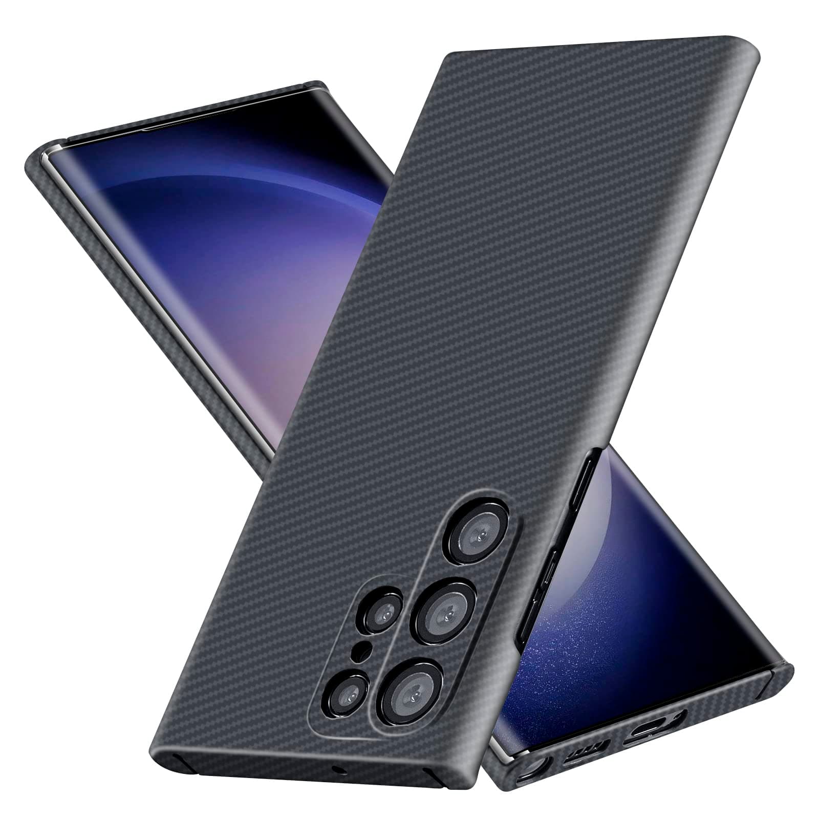 600D Aramid Fiber Case - for Galaxy S23 Utral Grey