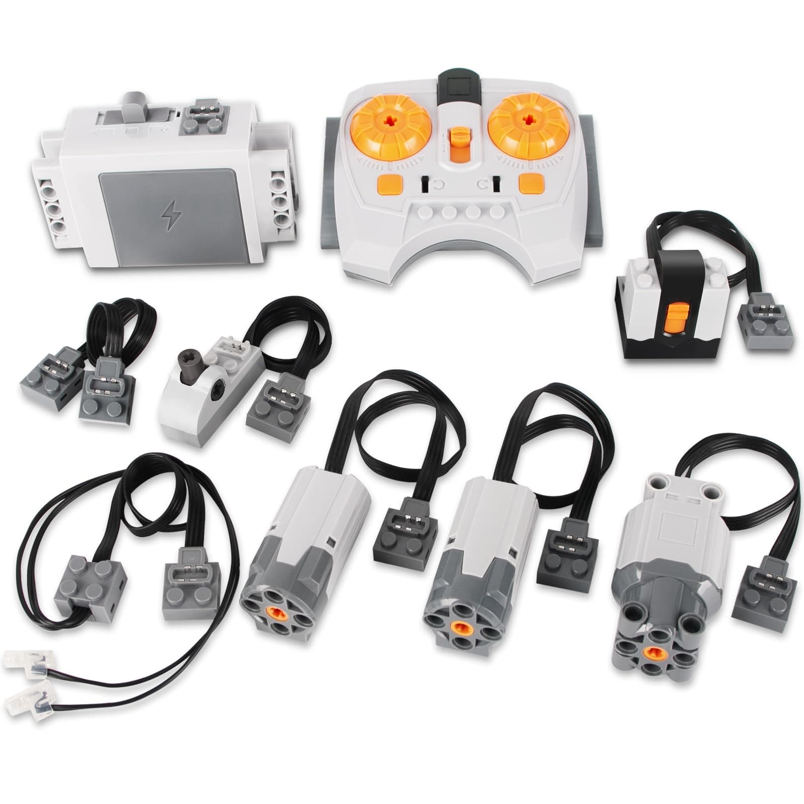 WEERSHUN 9-in-1 Motor Kit Compatible with Most Stud Building Blocks, Motor Set with Powerful Motors, Advanced Remote Control, Wide Compatibility