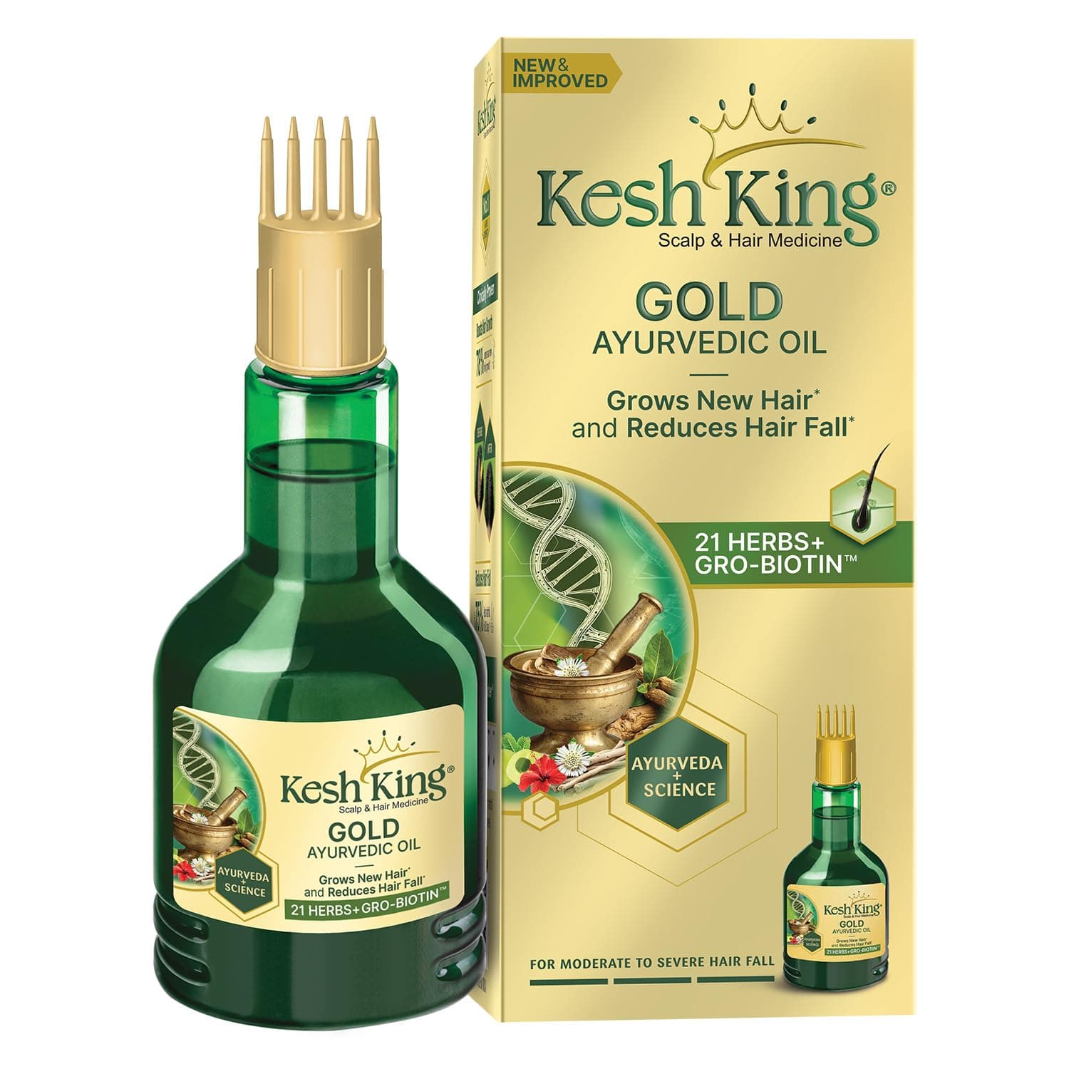 KESH KING Ayurvedic Anti Hairfall Hair Oil, 300 ml