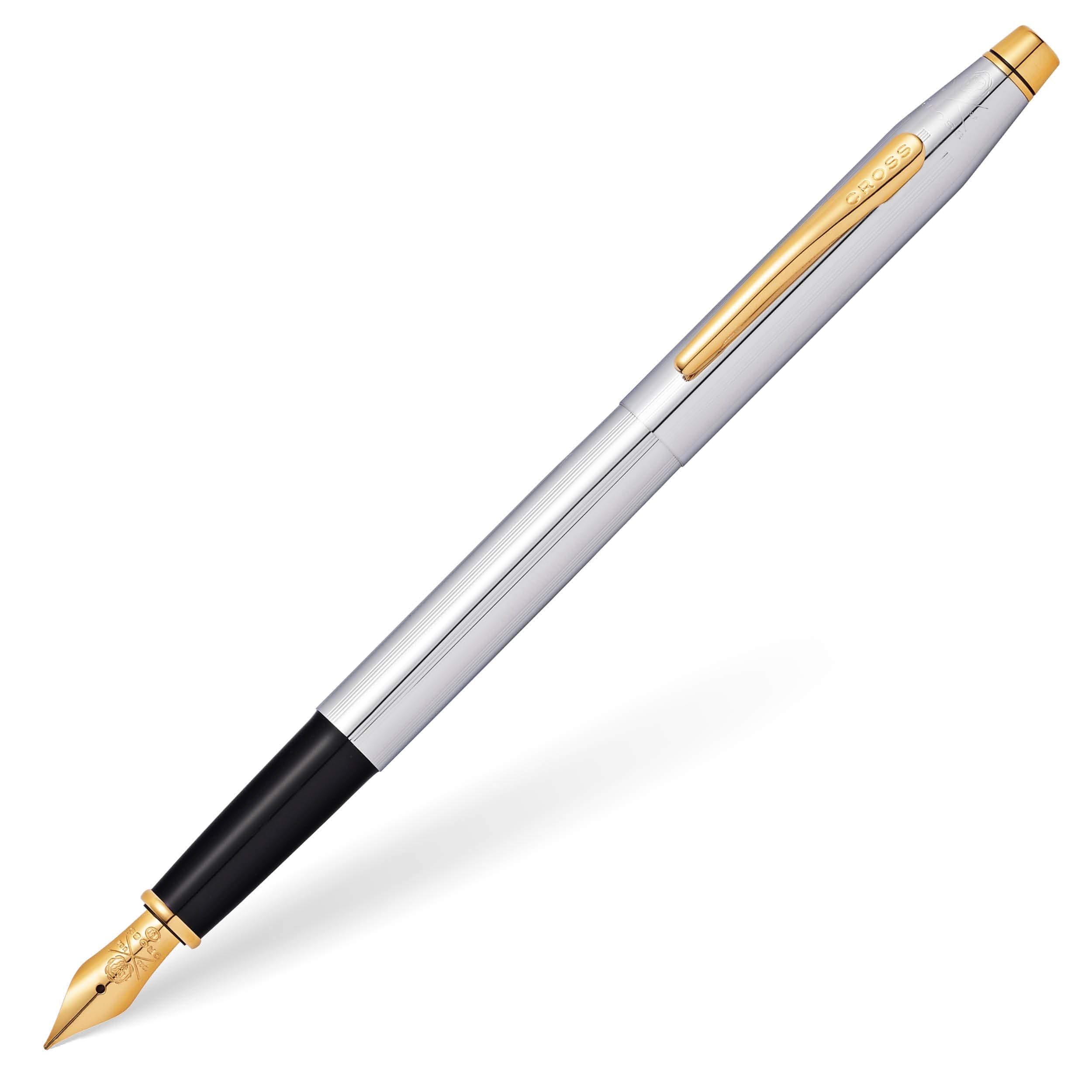 Cross Unisex Metallic Fountain Pen (Silver_Free Size)