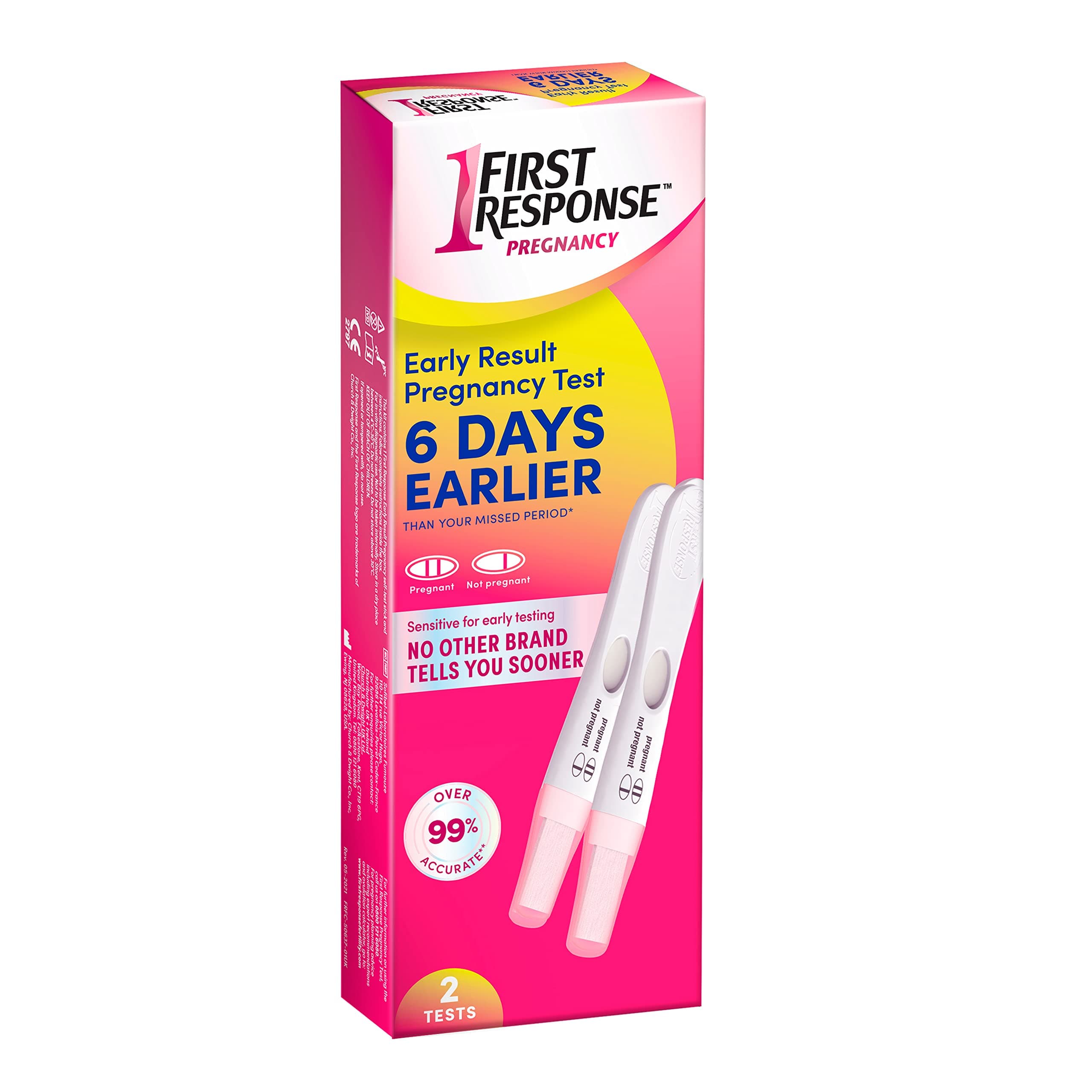 Early Result Pregnancy Test, 2 Count (Packaging & Test Design May Vary)
