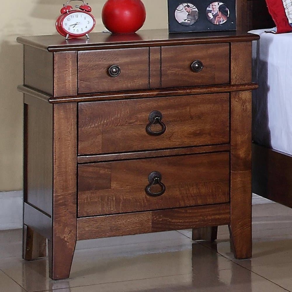Picket House Furnishings Tucson Youth 3 Drawer Nightstand - Light Lacquer