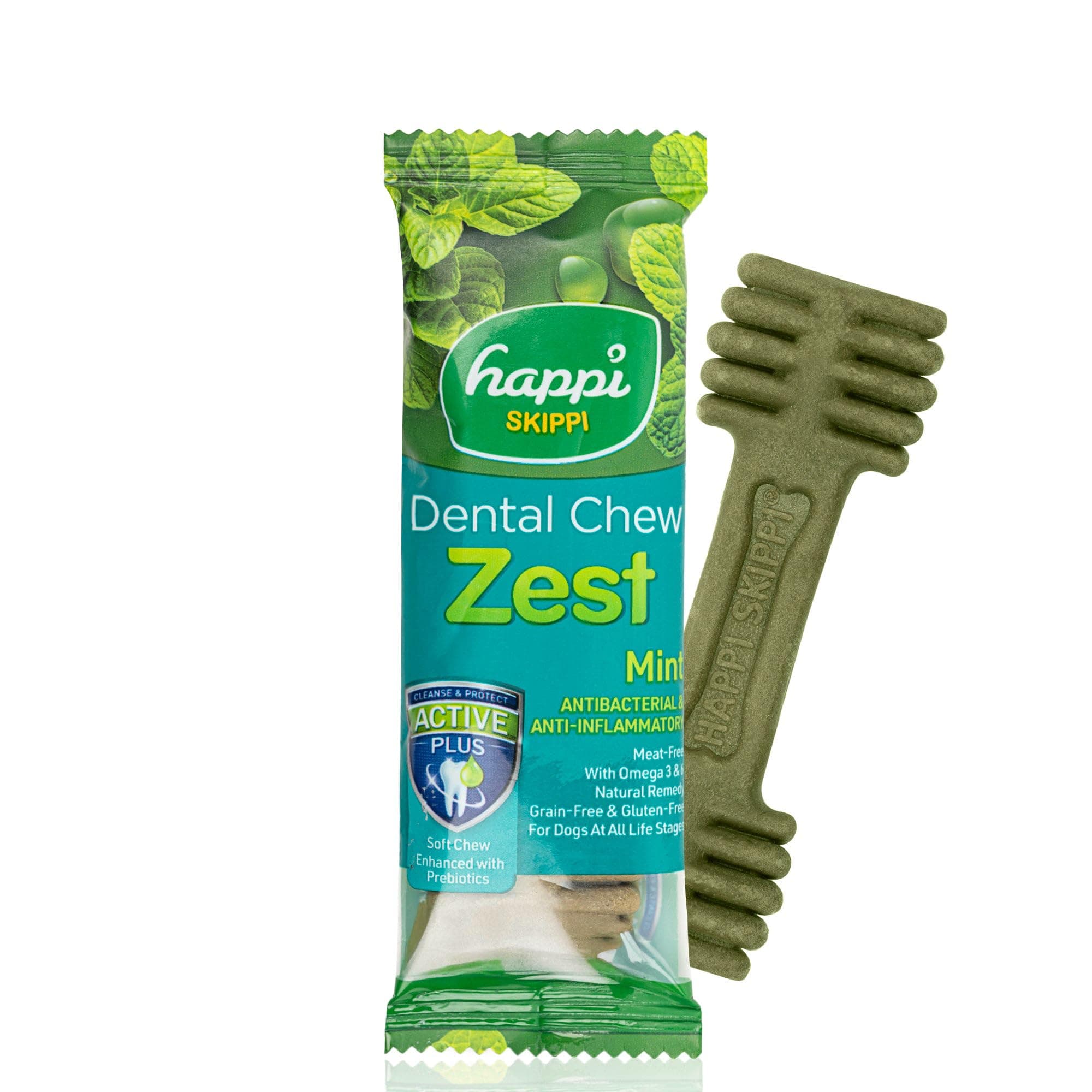 Dental Chew Zest Mint Dog Treats – 4 Inch, 25g | Dog Chew Sticks & Treats for Adult Dogs | Dental Sticks & Bones for Dogs to Chew | Dog Teeth Cleaner & Fresh Breath