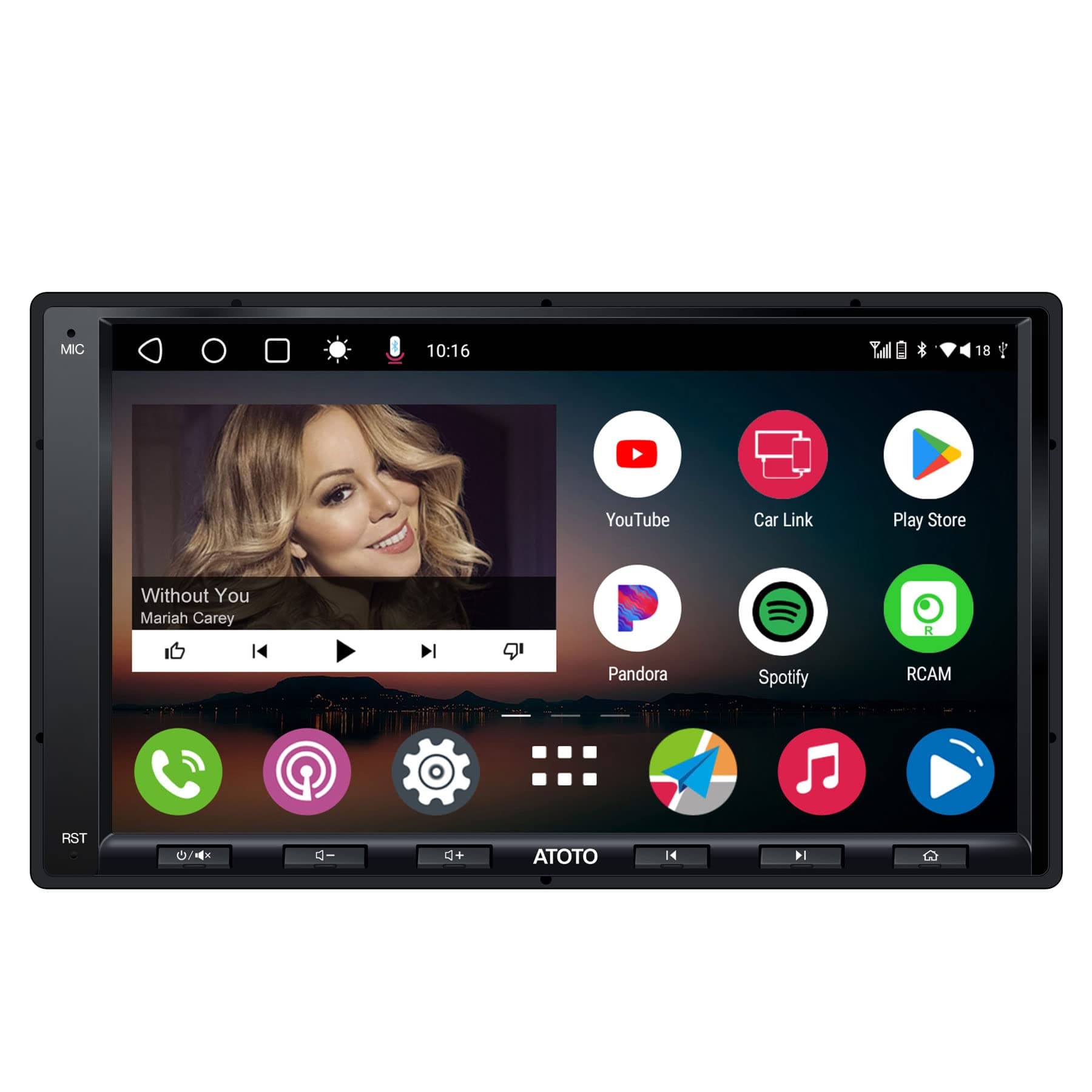 A6 Android Car Navigation Stereo w/Dual Bluetooth & Quick Charge - Premium A6Y2721PB 2G/32G Universal Auto Entertainment Multimedia Radio,WiFi/BT Tethering Internet,Support 256G SD & More