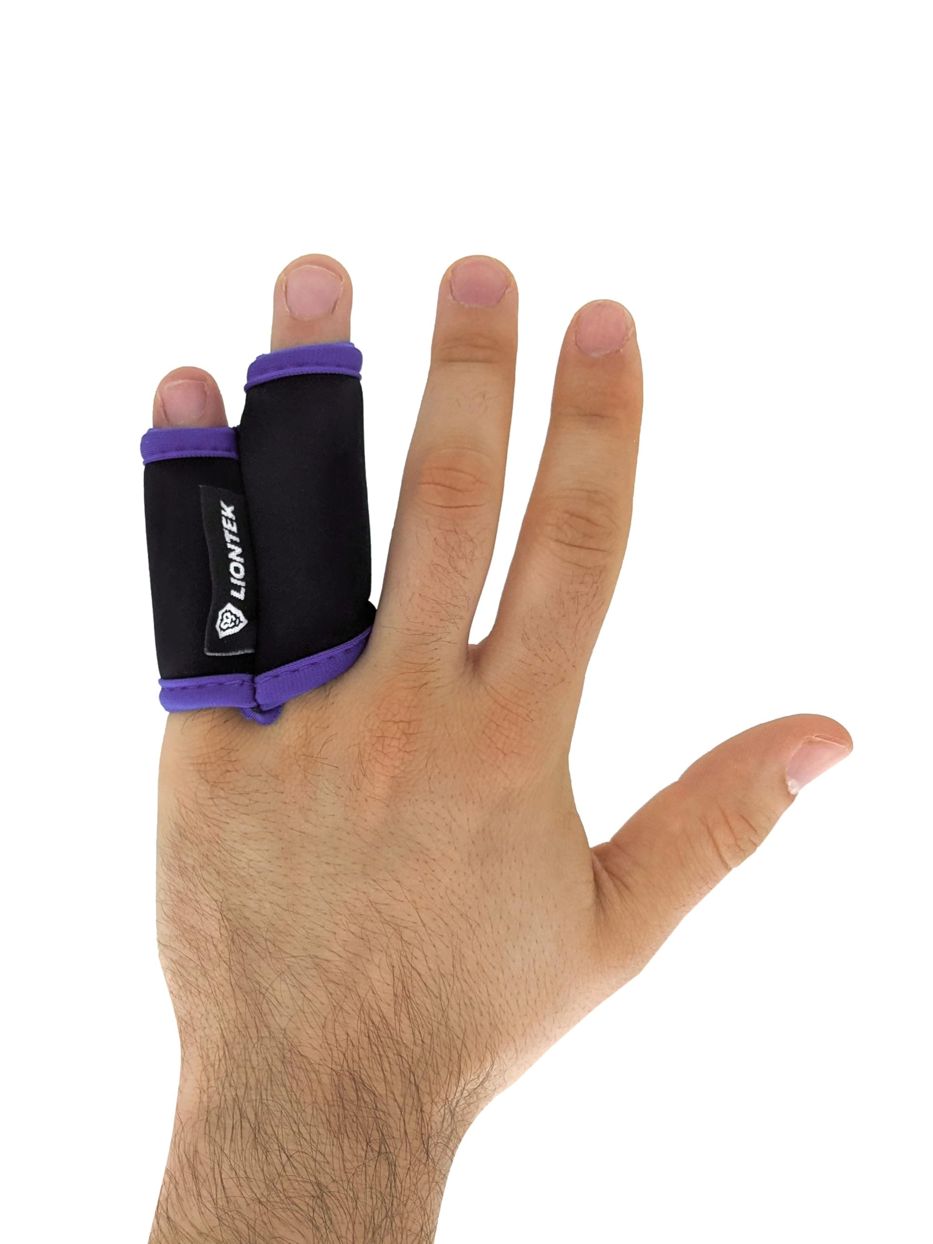 LIONTEK BJJ Outer Double Finger Sleeve Tape Replacement (Pinky-ring/Pointer-middle finger) (Medium)