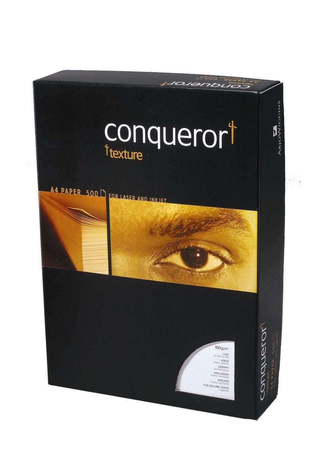 Conqueror Brilliant White Laid A4 210x297mm 100gsm WM 500sh/RM 5rm/BX