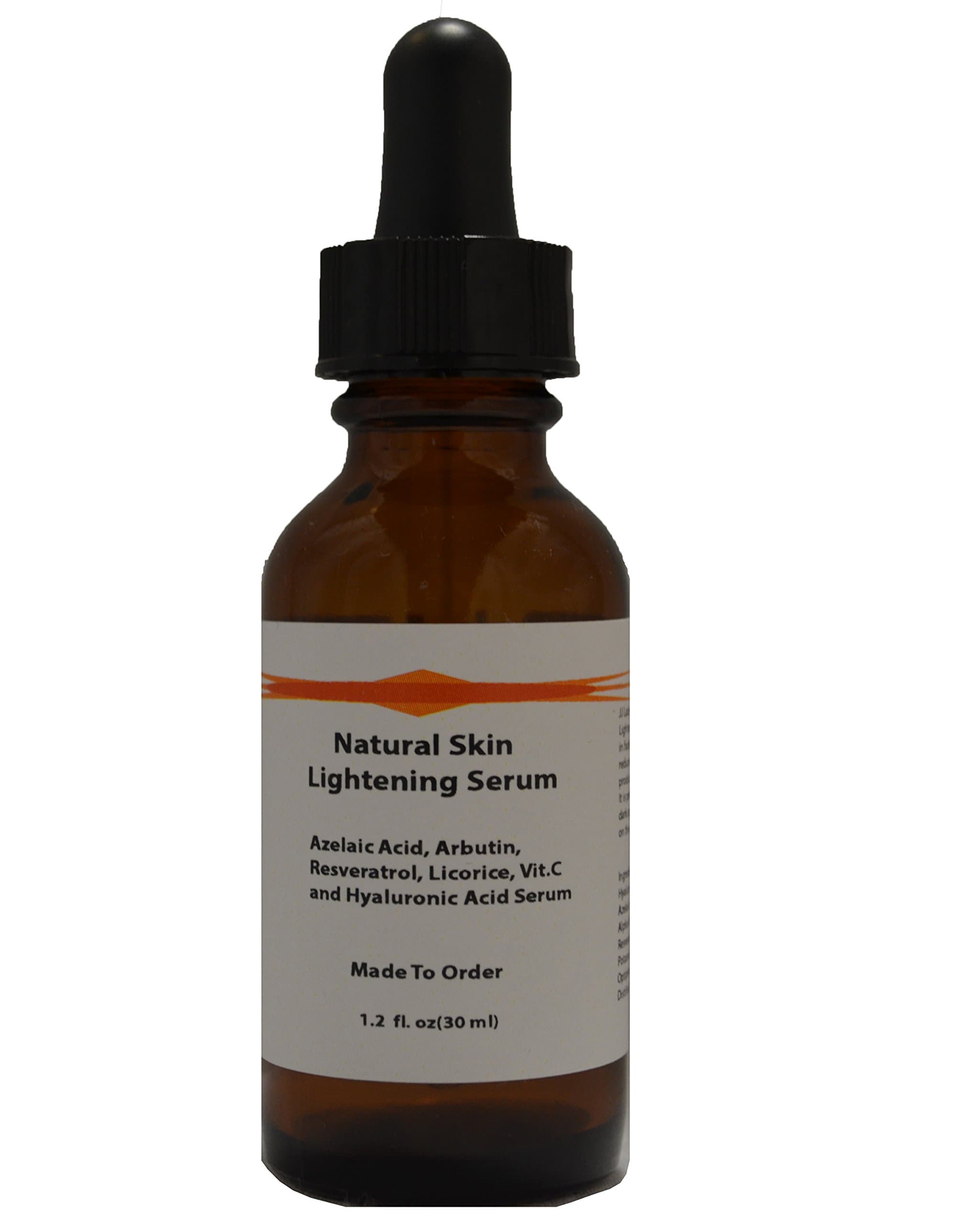 Natural Skin Lightening Serum with Azelaic Acid, Arbutin & Hyaluronic Acid (1.2oz)