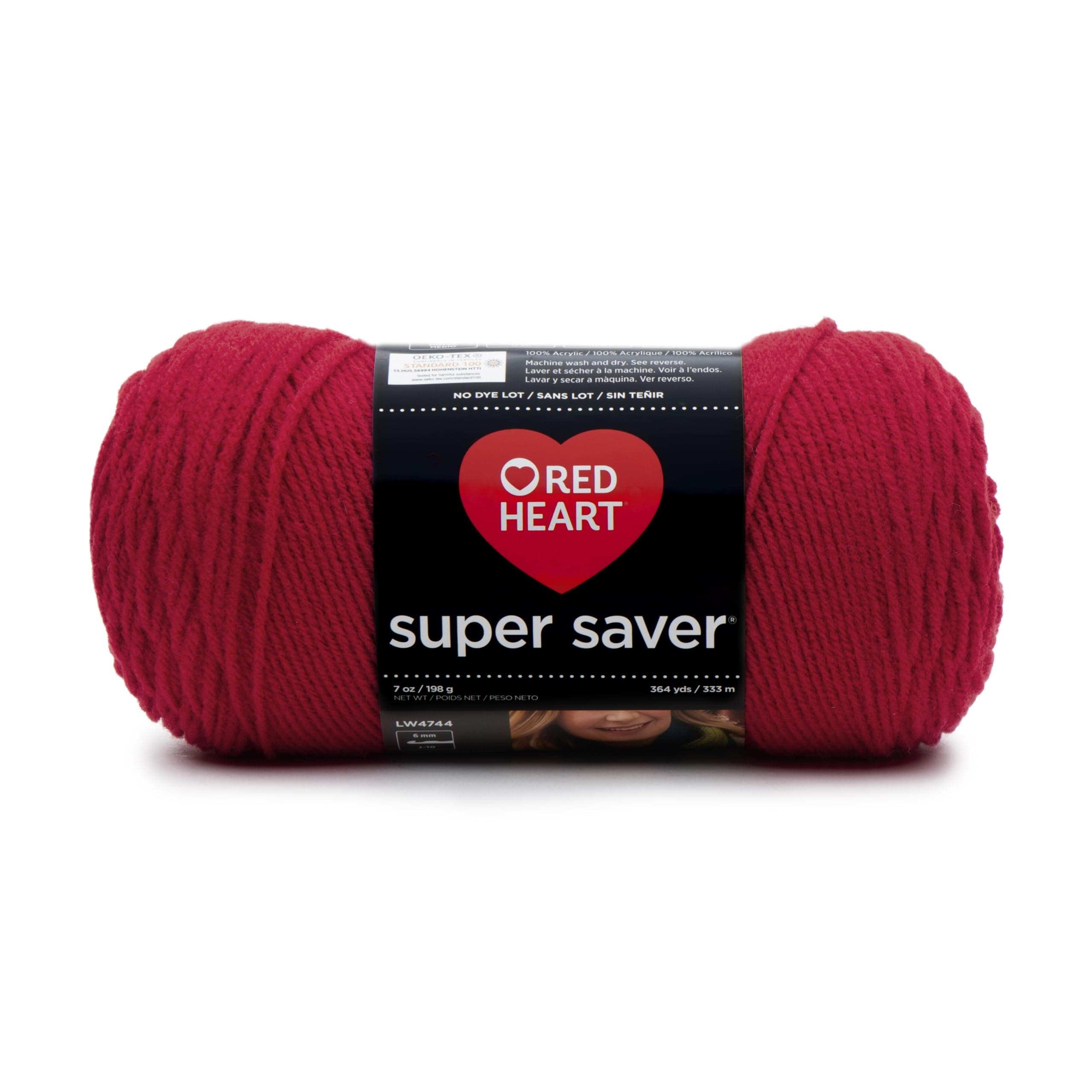 Red Heart E300.0319 Super Saver Economy Yarn, Cherry Red