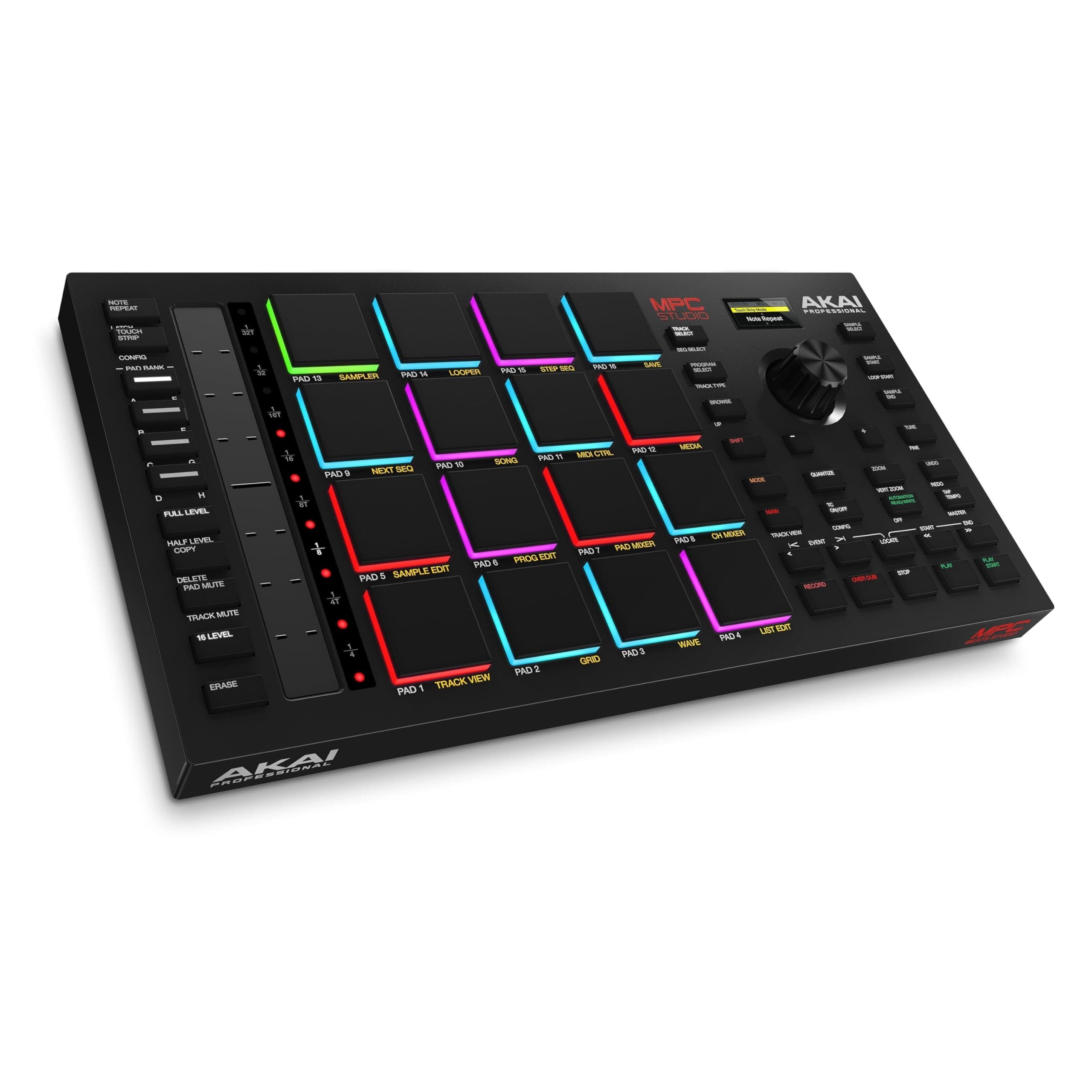 MPC Studio II MIDI Controller Beat Maker with 16 Velocity Sensitive RGB Pads, Full 2 Software, assignable Touch Strip & LCD Display, Black, MPCSTUDIO2